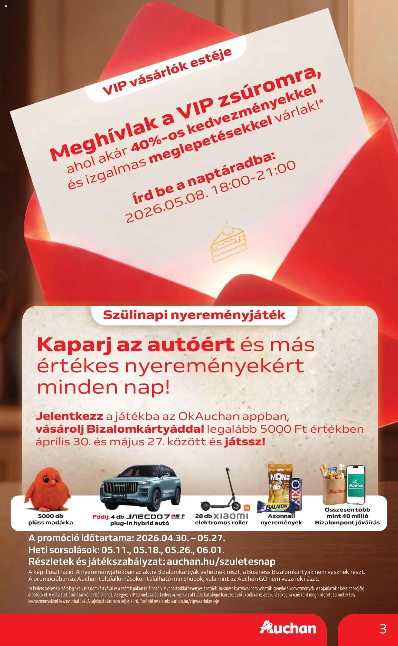 Auchan újság 2026.04.30. Auchan akciós újság (2026-04-30 - 2026-05-06)