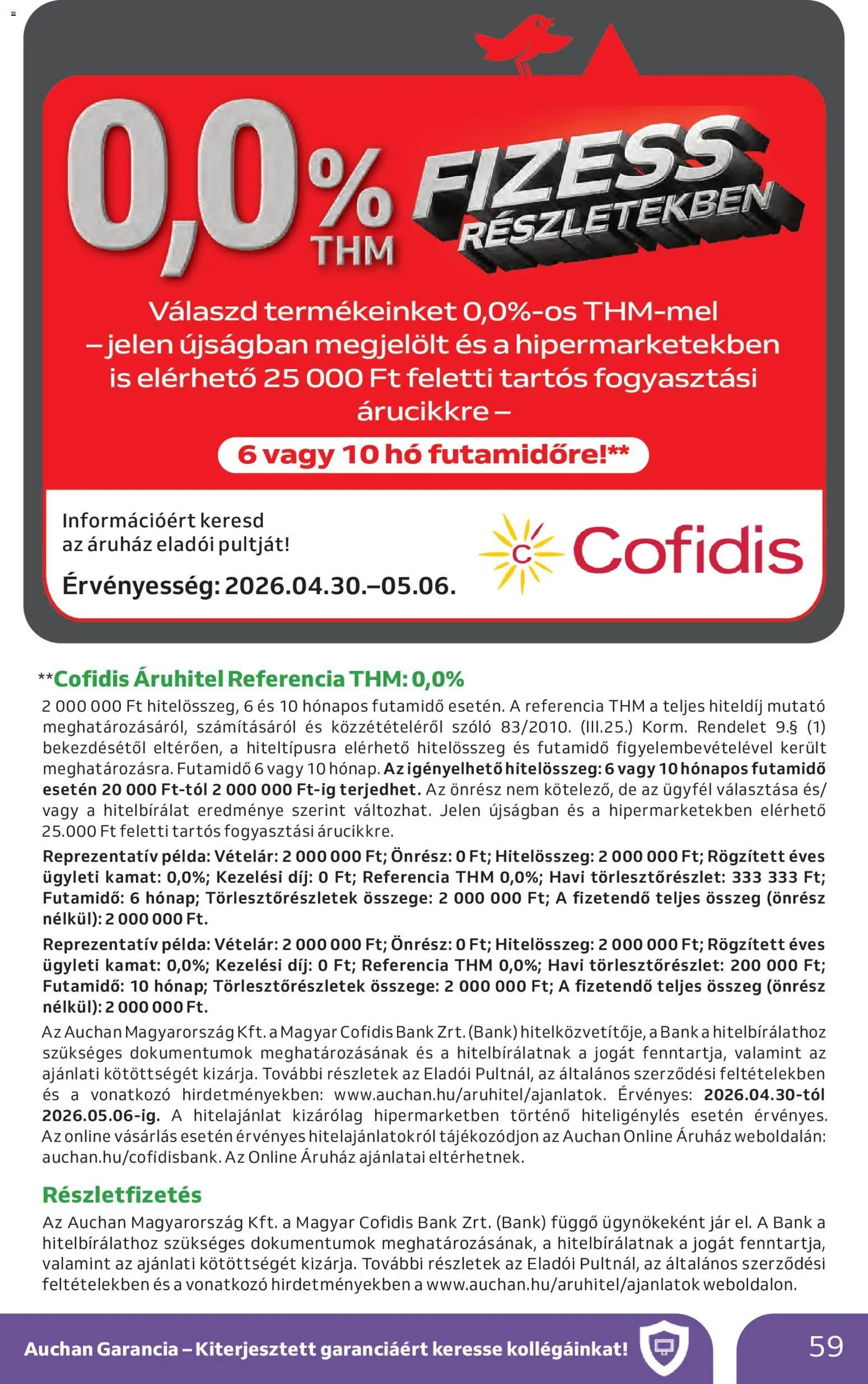 Auchan újság 2026.04.30. Auchan akciós újság (2026-04-30 - 2026-05-06)