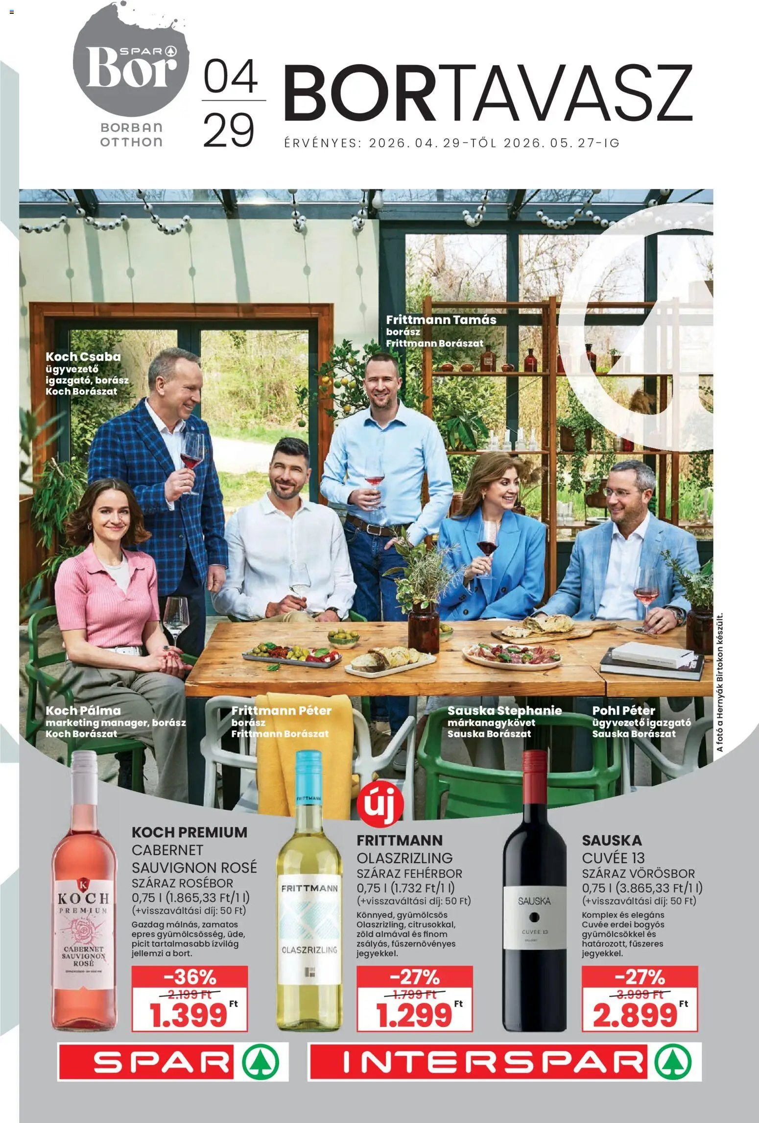 Interspar újság 2026.04.29. Interspar Tavaszi Borkatalógus (2026-04-29 - 2026-05-27)