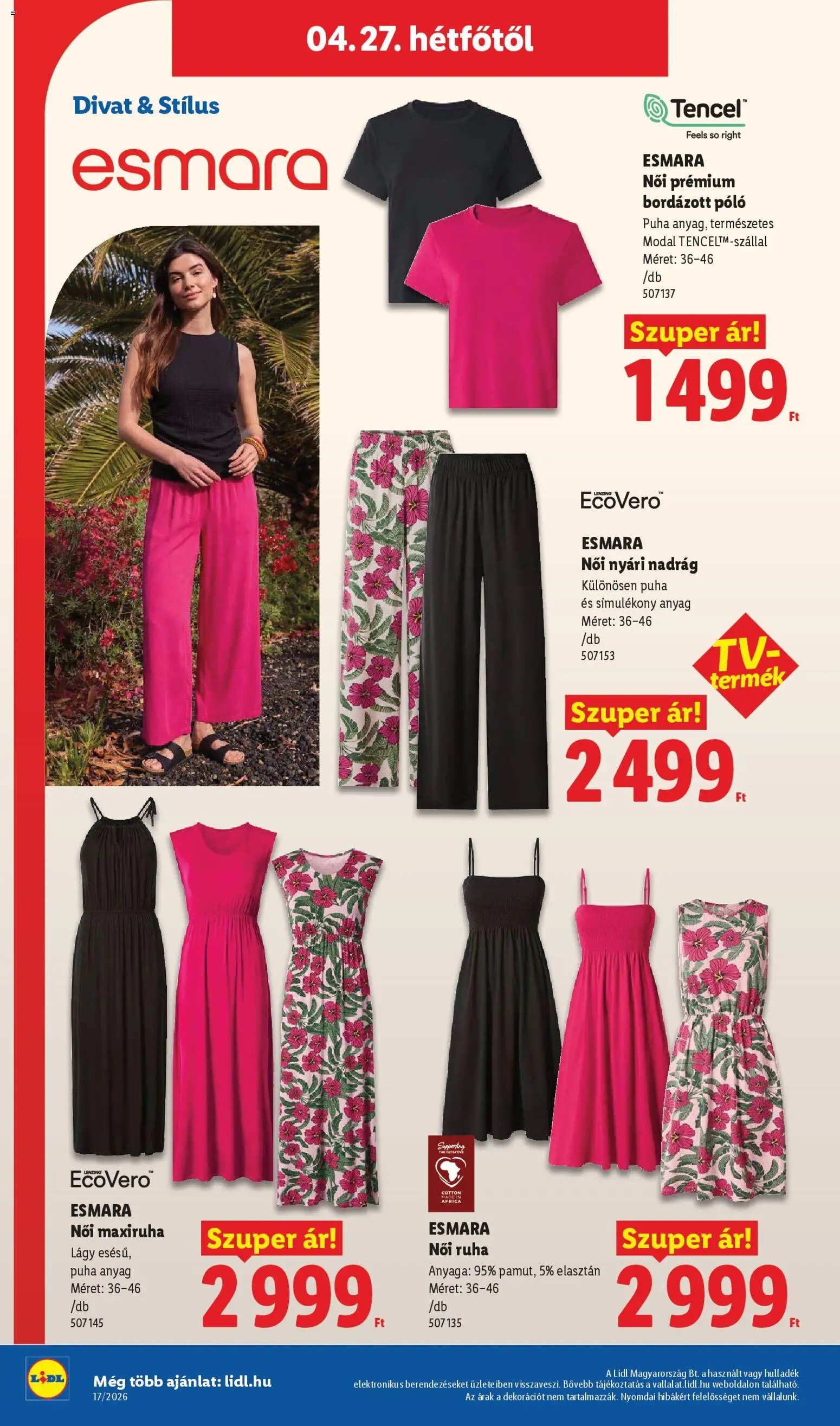 Lidl újság 2026.04.23. Lidl Nonfood kínálatunk (2026-04-23 - 2026-04-29)