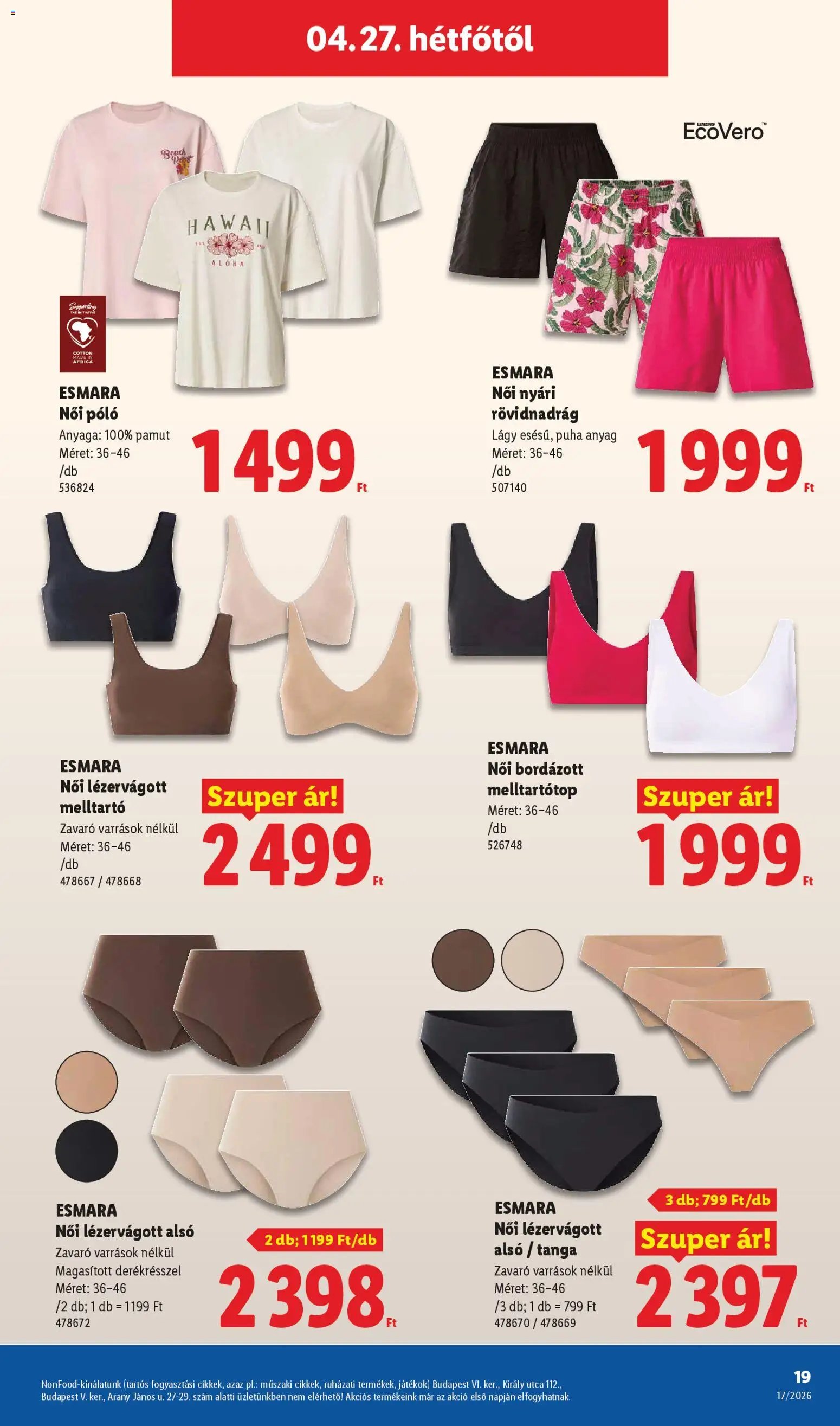 Lidl újság 2026.04.23. Lidl Nonfood kínálatunk (2026-04-23 - 2026-04-29)