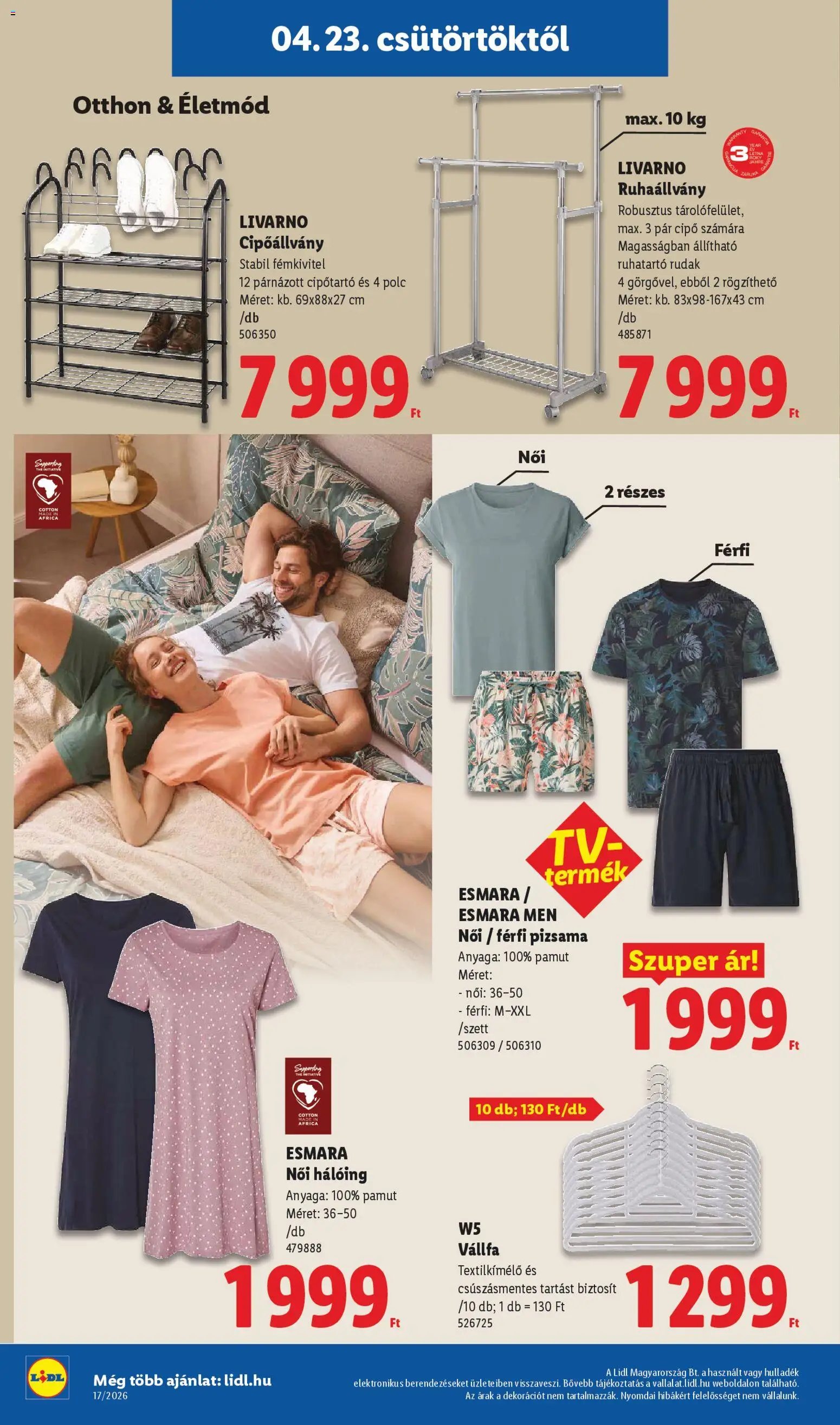 Lidl újság 2026.04.23. Lidl Nonfood kínálatunk (2026-04-23 - 2026-04-29)