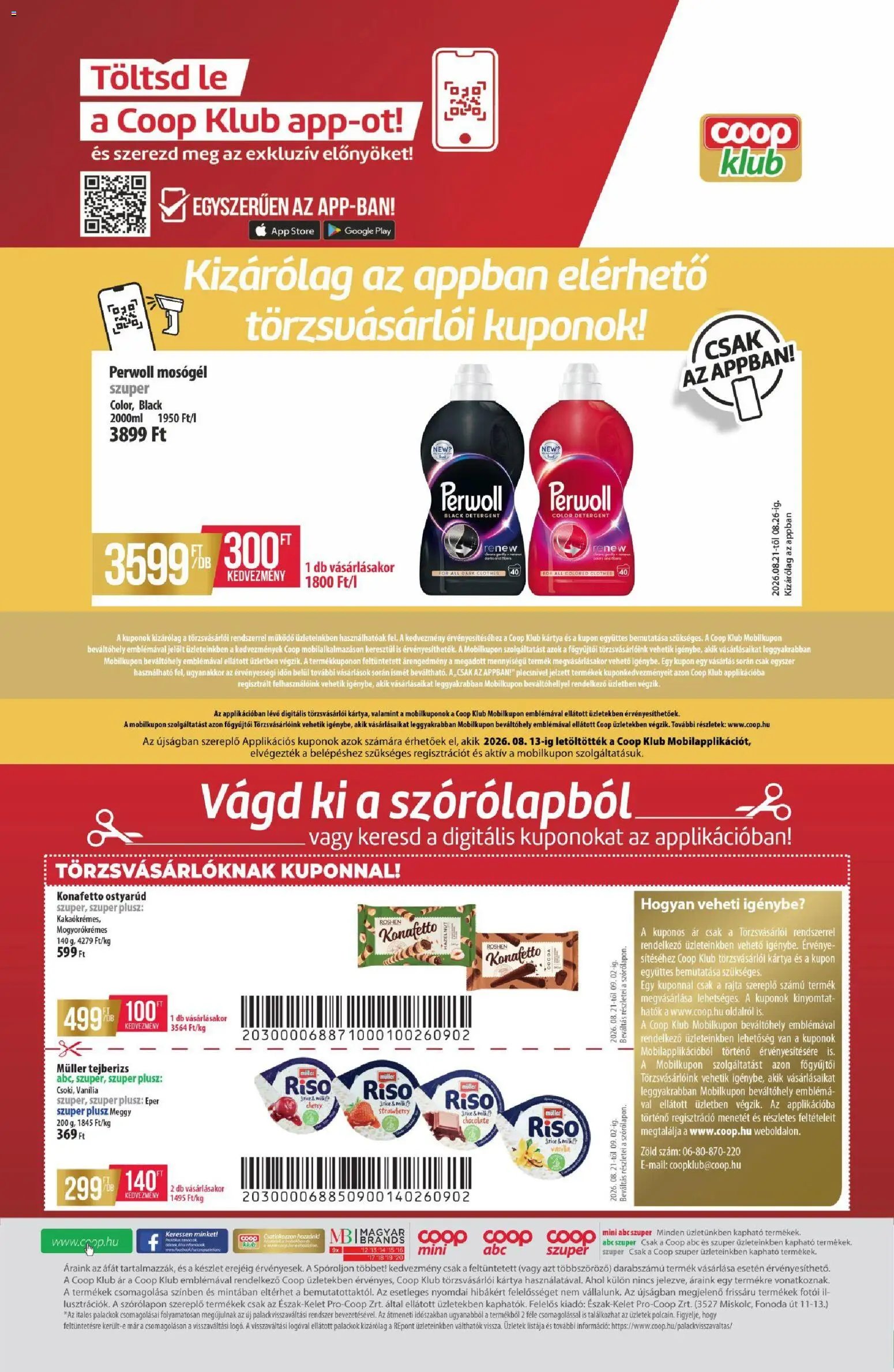 COOP újság 2026.08.21. COOP - Újság Észak Kelet Pro-Coop Zrt