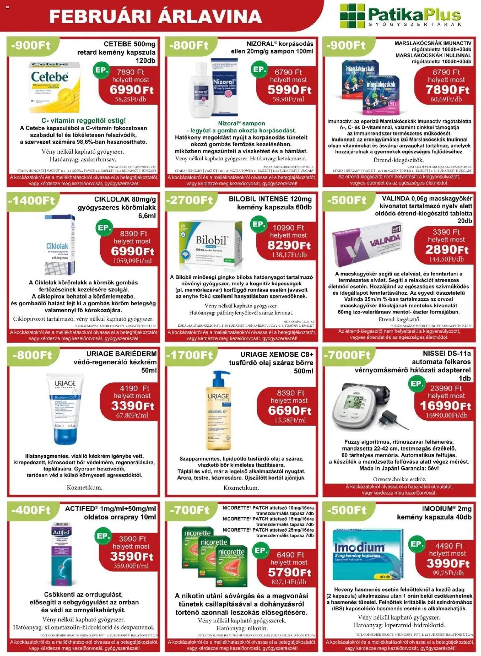 PatikaPlus újság 2026.01.01. Akciós újság PatikaPlus (2026-01-01 - 2026-12-31)