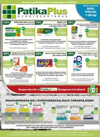 PatikaPlus újság 2026.01.01. Akciós újság PatikaPlus (2026-01-01 - 2026-12-31)