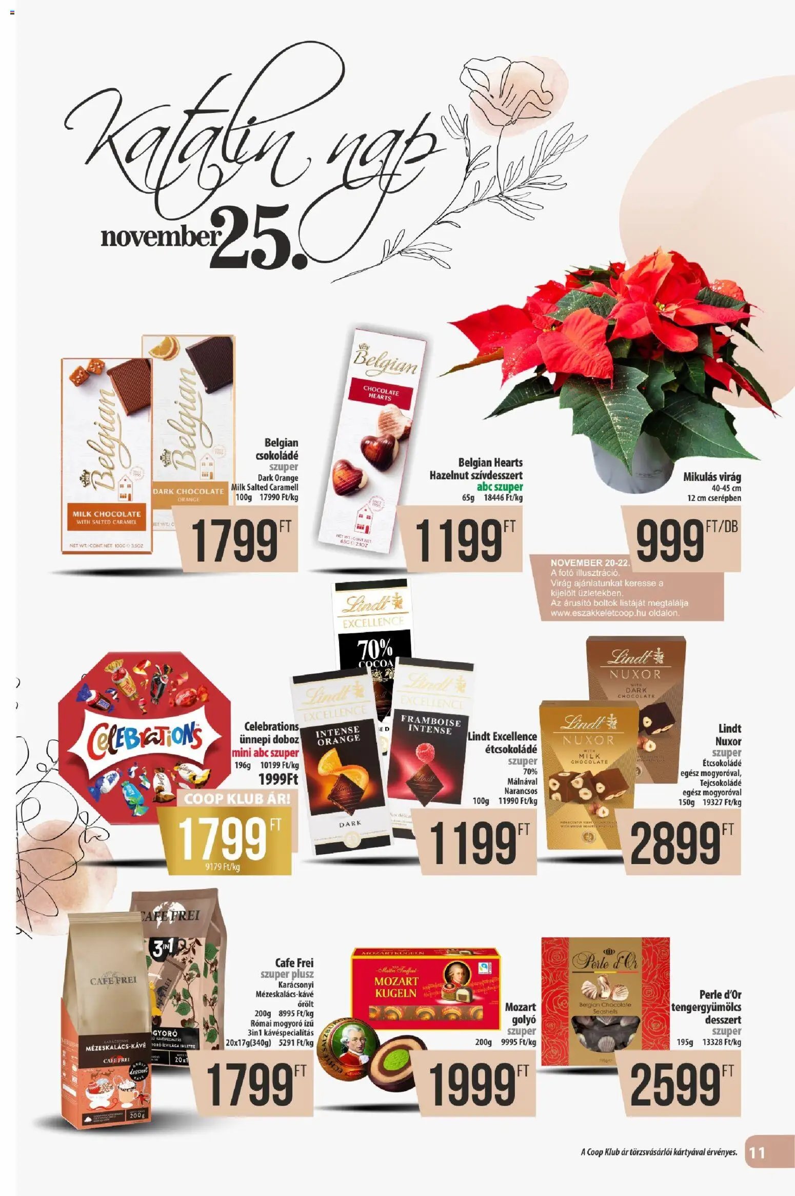 COOP újság 2025.11.20. Észak Kelet Pro-Coop Zrt (2025-11-20 - 2025-11-26)