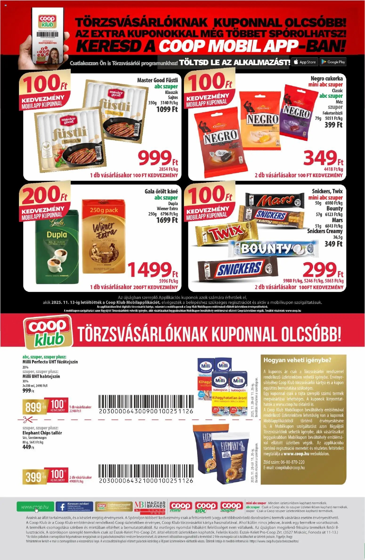 COOP újság 2025.11.20. Észak Kelet Pro-Coop Zrt (2025-11-20 - 2025-11-26)
