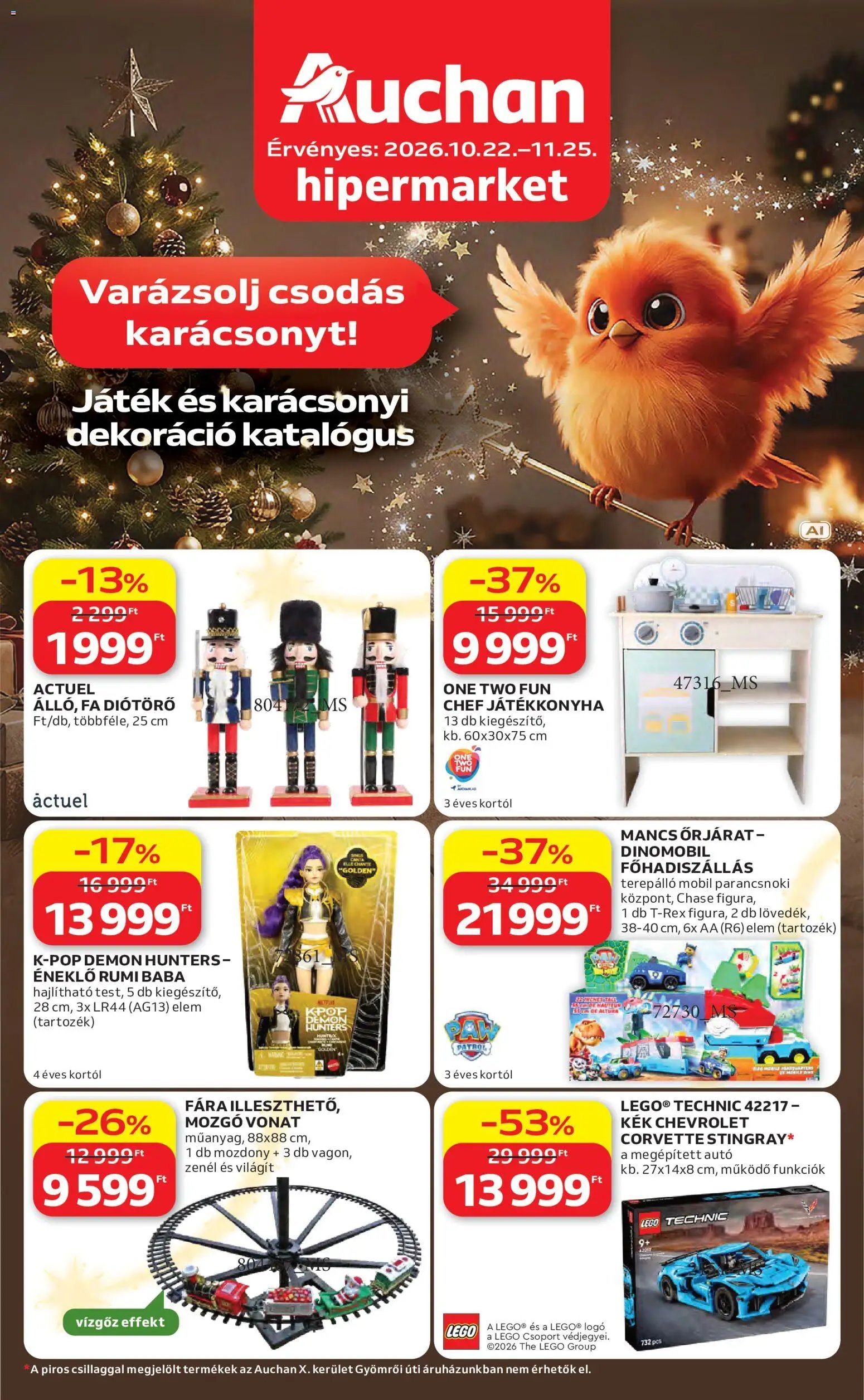 Auchan Karácsony akciós újság 2026.10.22. -tól/től 🧑‍🎄❄️