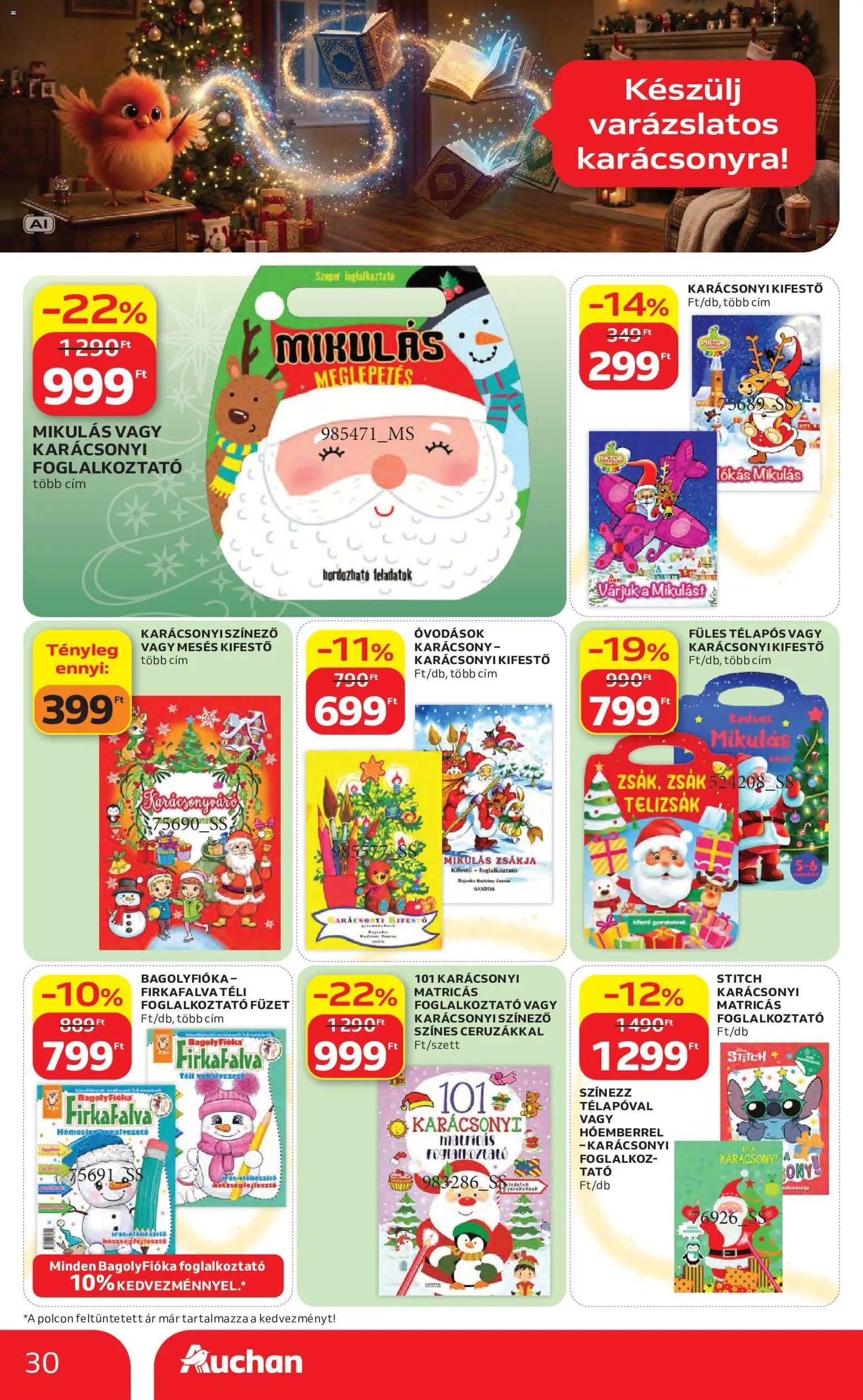 Auchan Karácsony akciós újság 2026.10.22. -tól/től 🧑‍🎄❄️