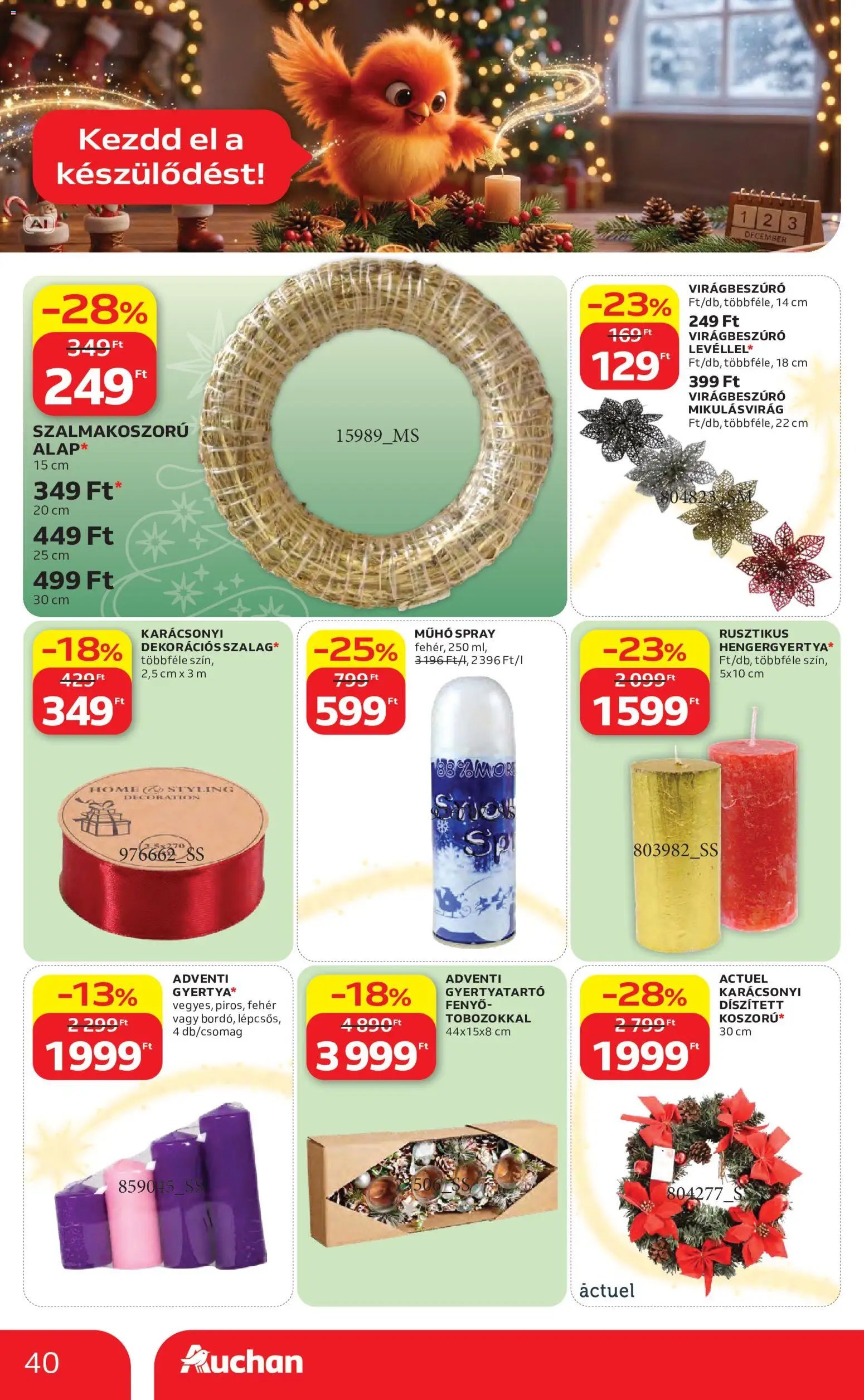 Auchan Karácsony akciós újság 2026.10.22. -tól/től 🧑‍🎄❄️