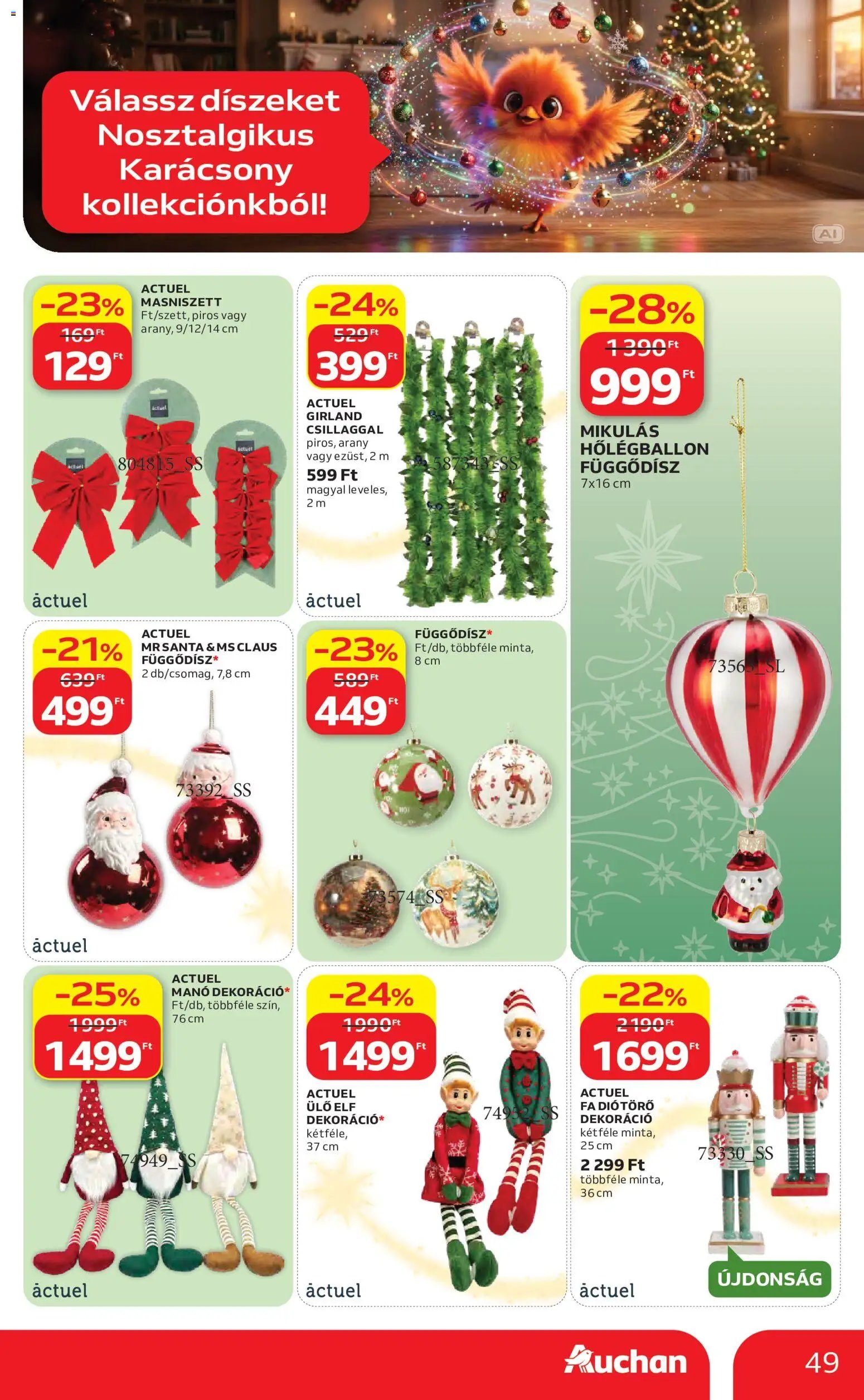 Auchan Karácsony akciós újság 2026.10.22. -tól/től 🧑‍🎄❄️