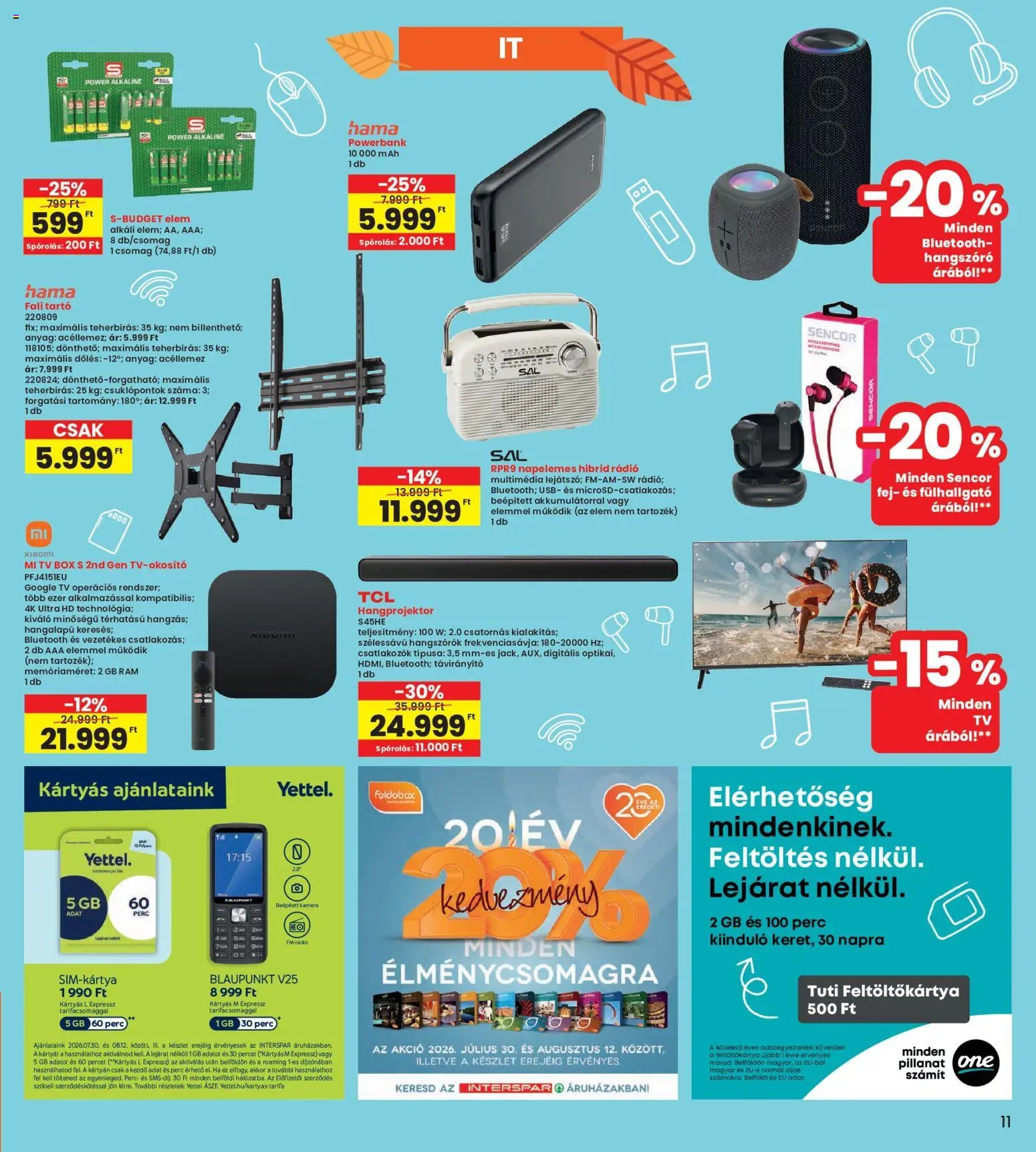 Interspar újság 2026.07.30. Interspar Iskola katalógus