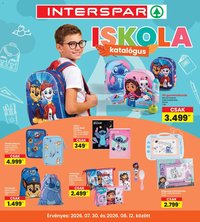 Interspar újság 2026.07.30. Interspar Iskola katalógus