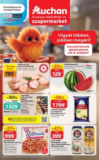 Auchan újság 2026.08.06. Auchan Szupermarket akciós újság