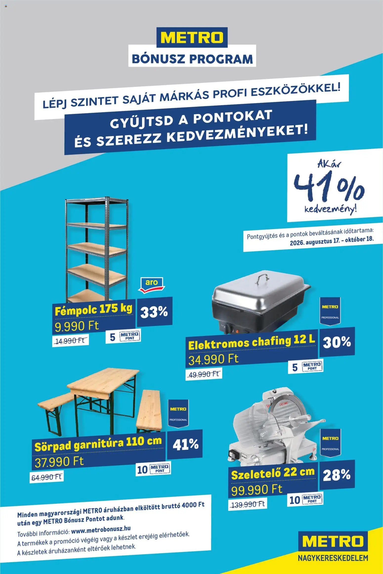 Metro újság 2026.09.01. Metro akciós újság