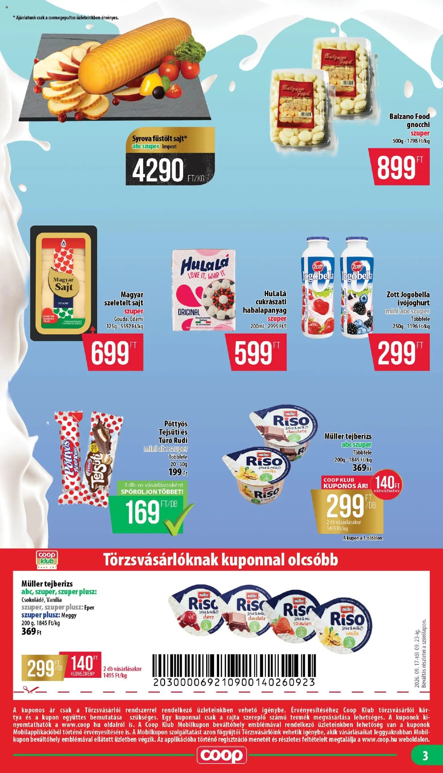 COOP újság 2026.09.17. COOP - Mini & Abc & Szuper / Nyírzem