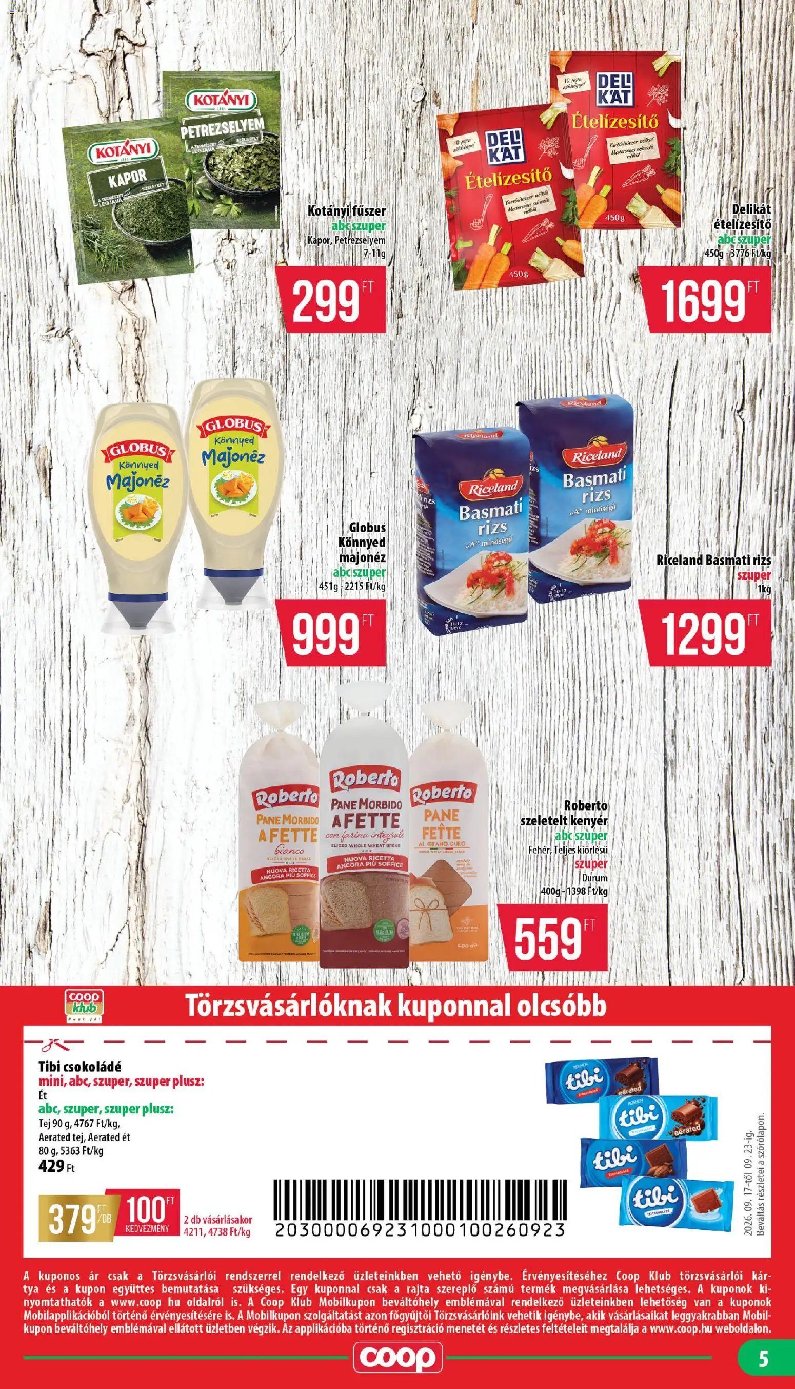 COOP újság 2026.09.17. COOP - Mini & Abc & Szuper / Nyírzem