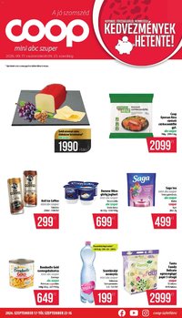 COOP újság 2026.09.17. COOP - Mini & Abc & Szuper / Nyírzem