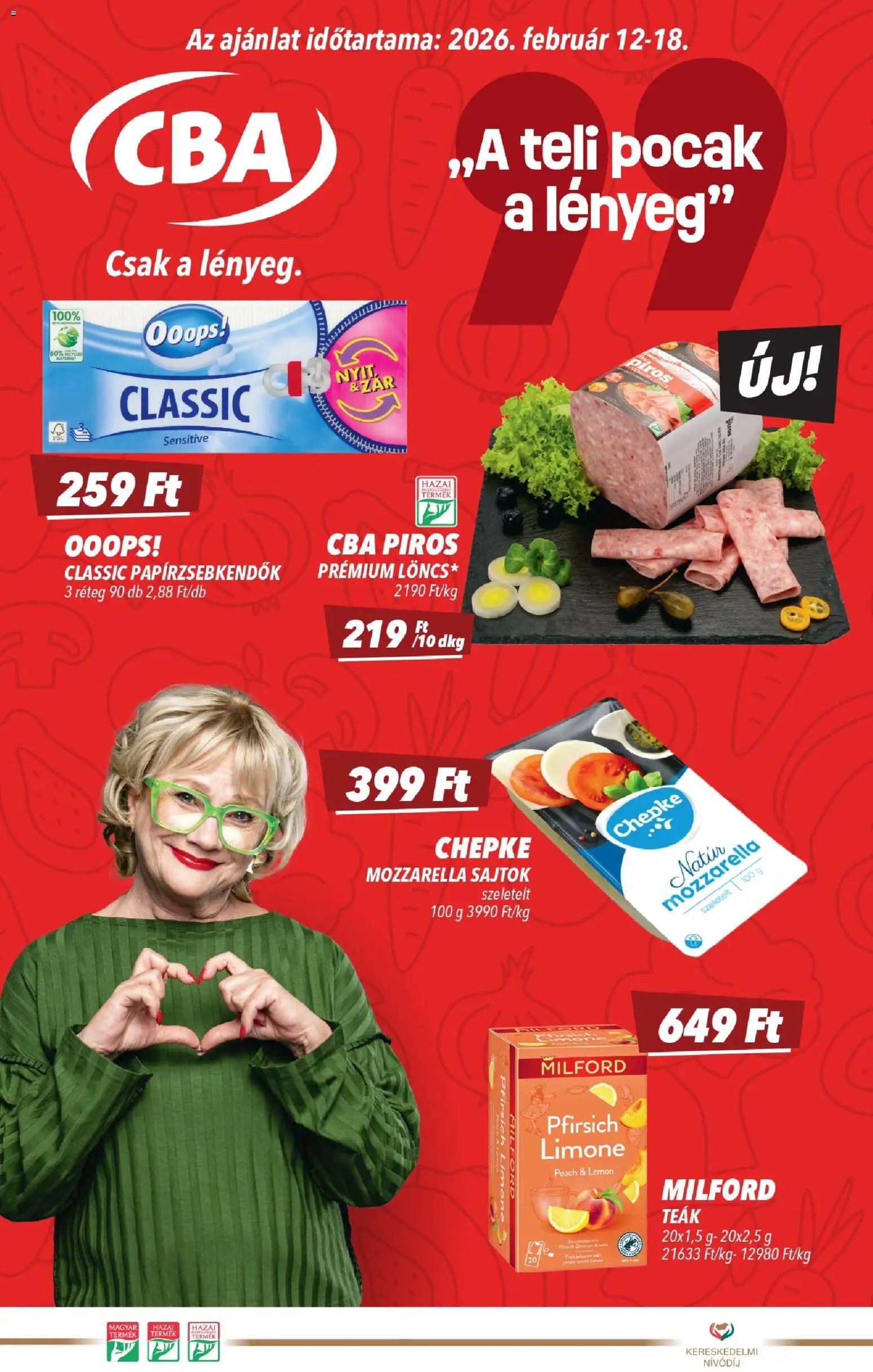 CBA újság 2026.02.12. Akciós újság CBA (2026-02-12 - 2026-02-18)
