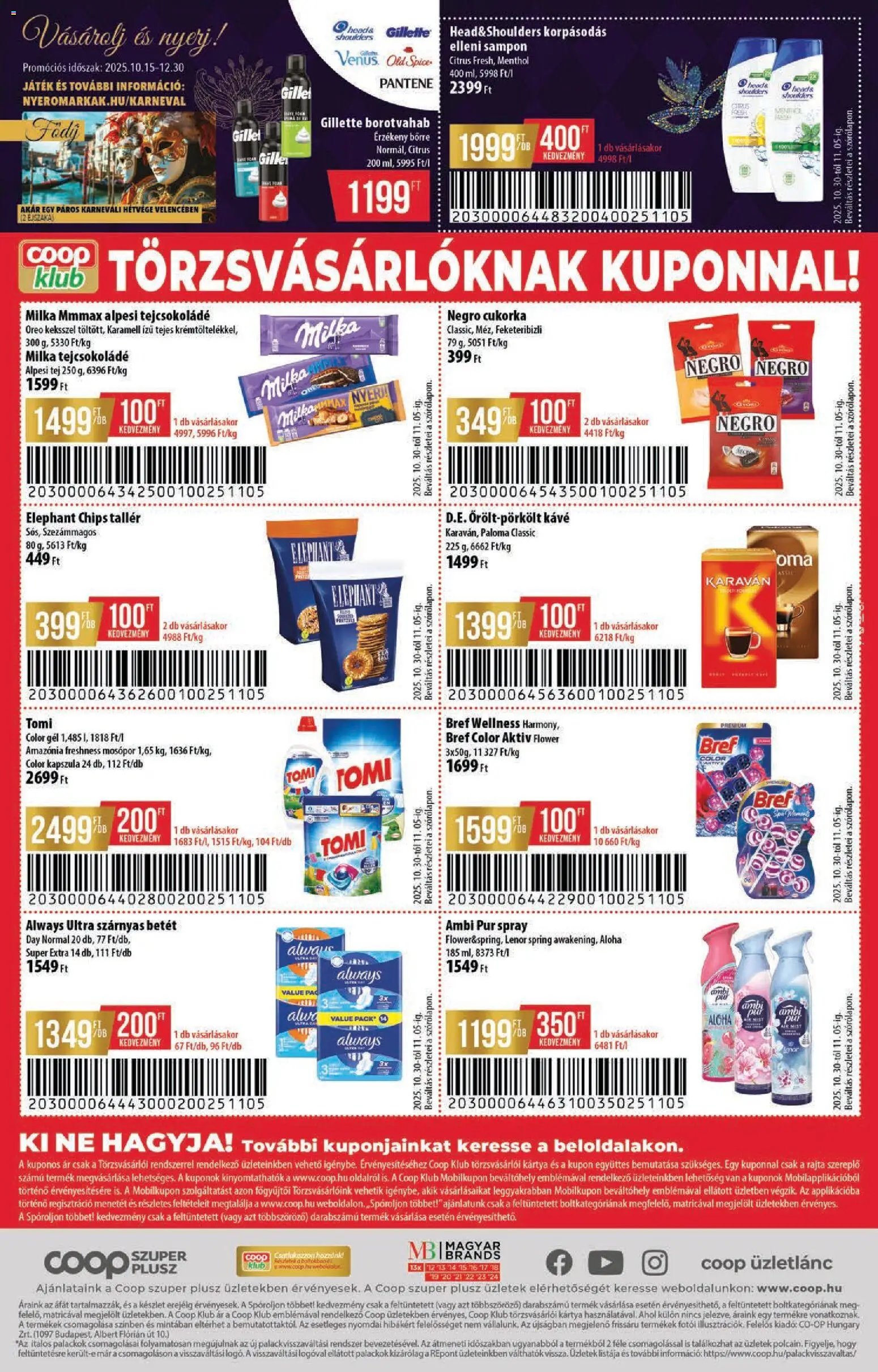 COOP újság 2025.10.30. Tisza - Szuper Plusz (2025-10-30 - 2025-11-05)