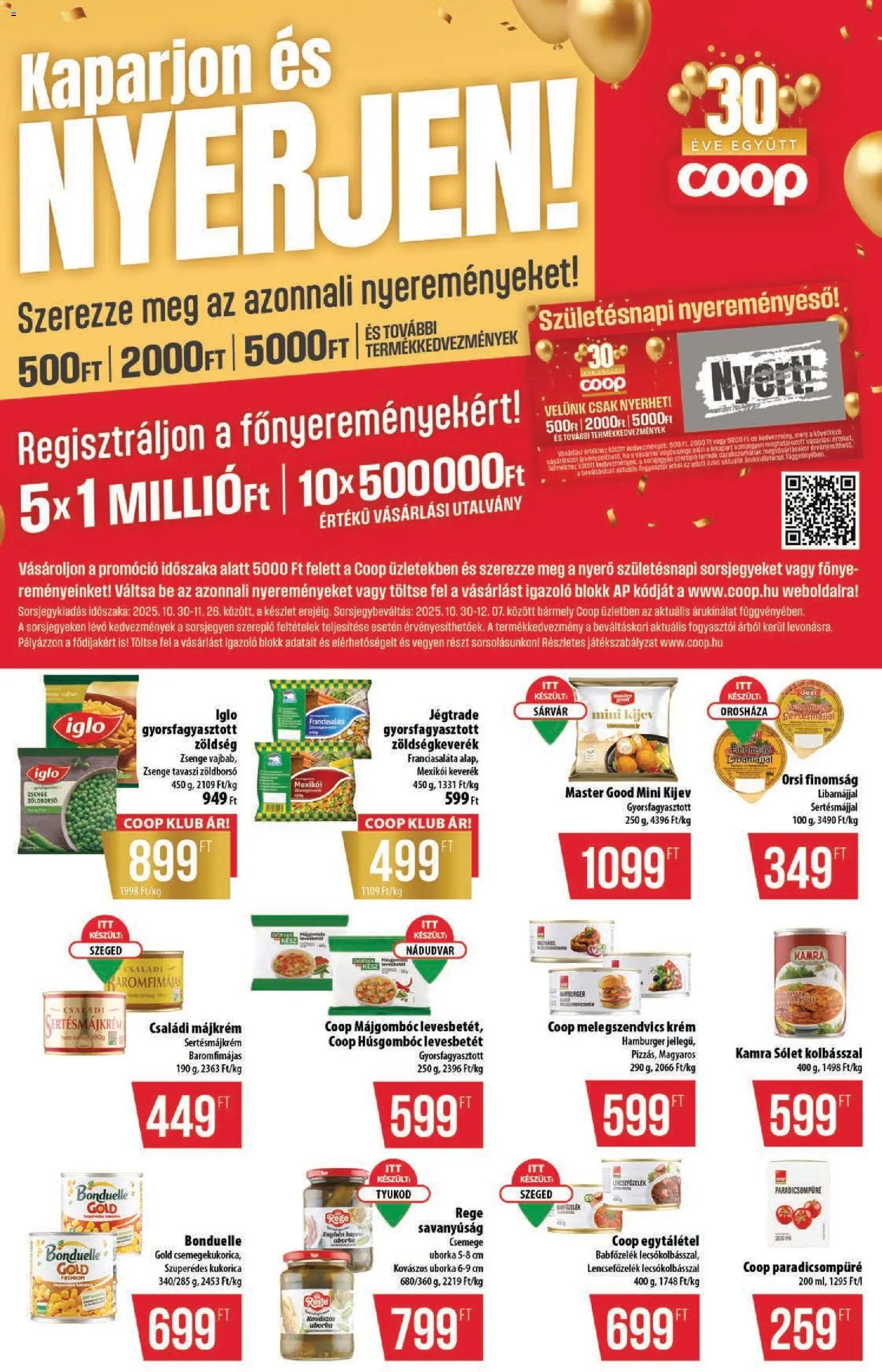 COOP újság 2025.10.30. Tisza - Szuper Plusz (2025-10-30 - 2025-11-05)