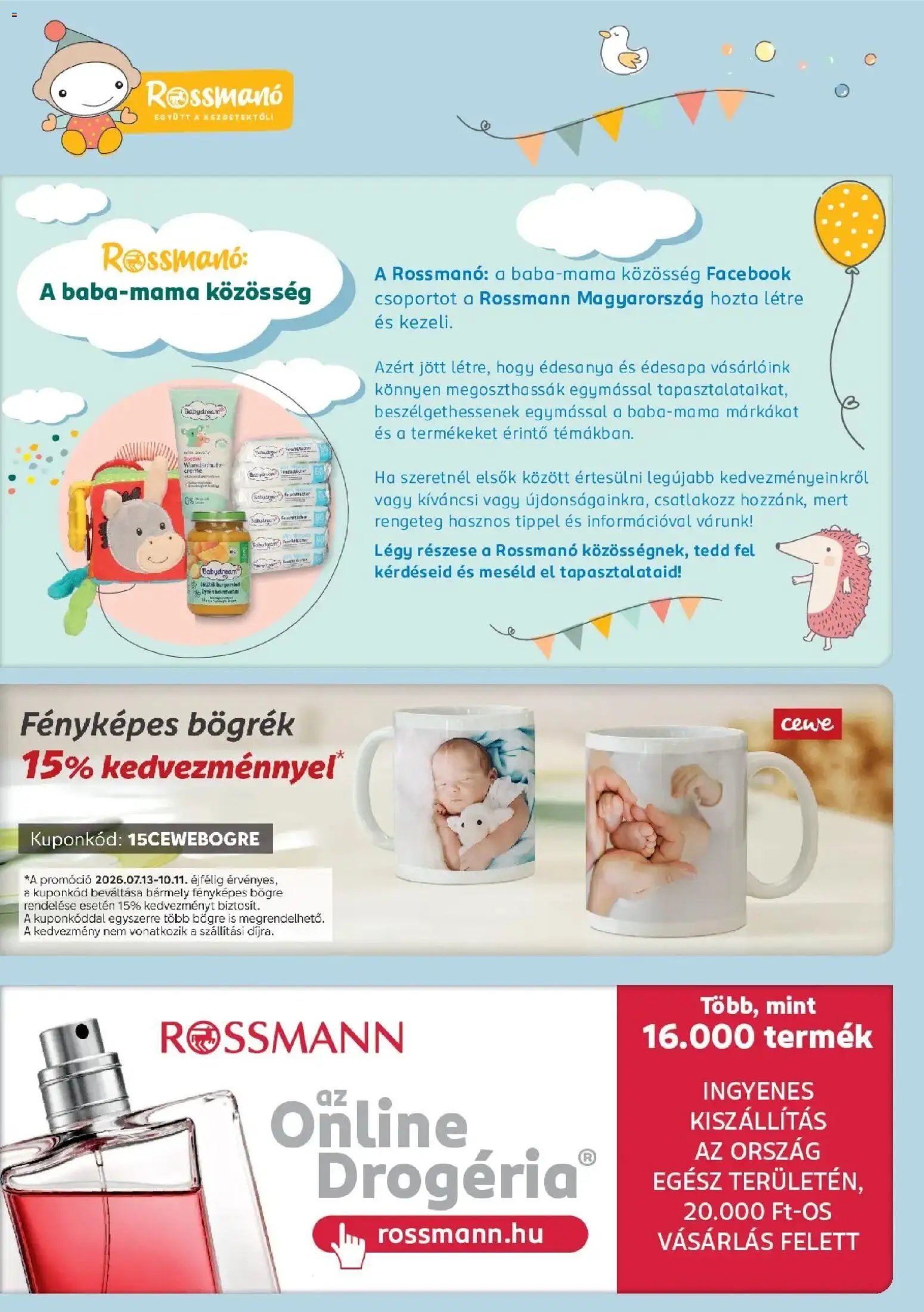 Rossmann újság 2026.08.10. Rossmann Babaprogram
