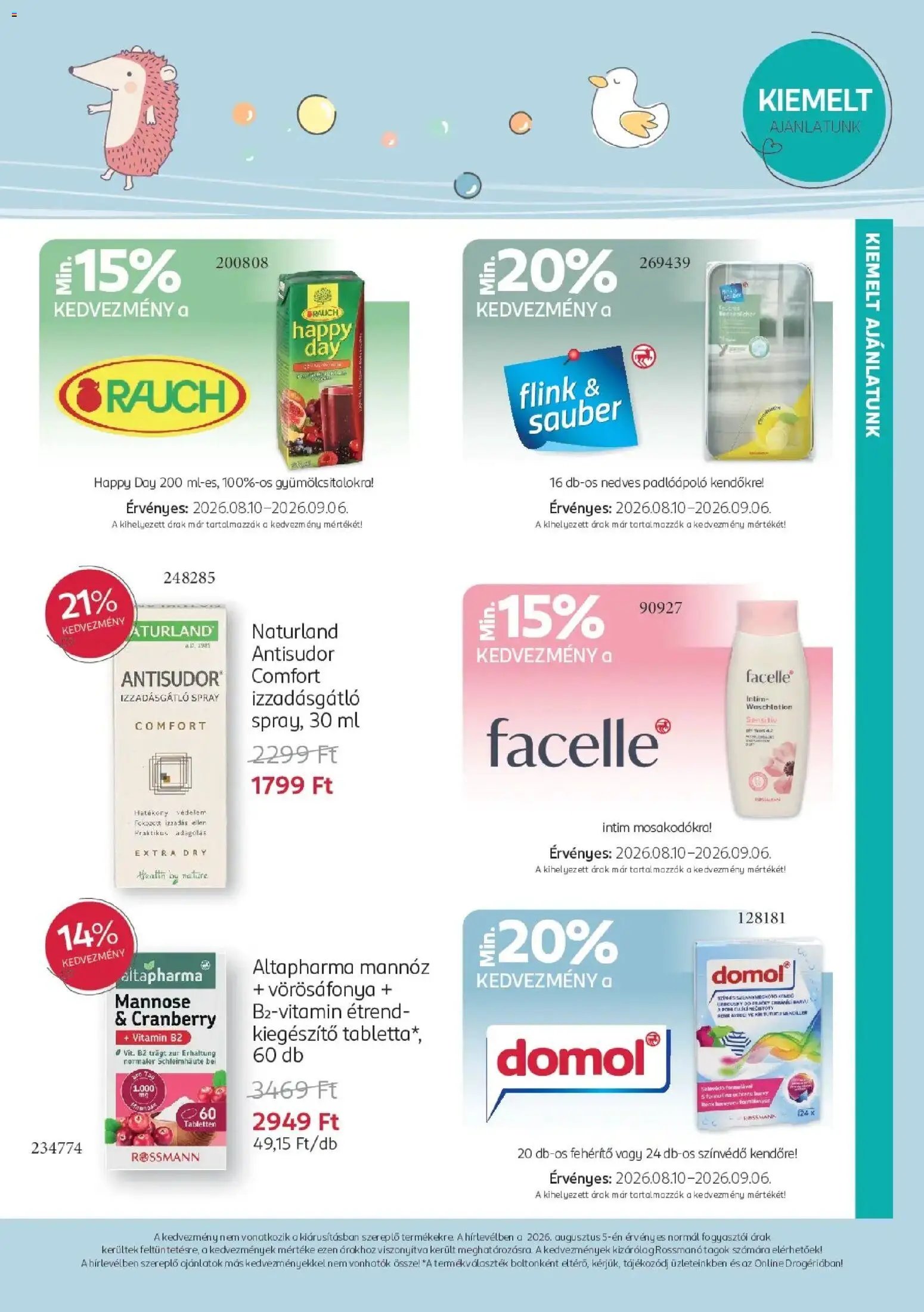 Rossmann újság 2026.08.10. Rossmann Babaprogram