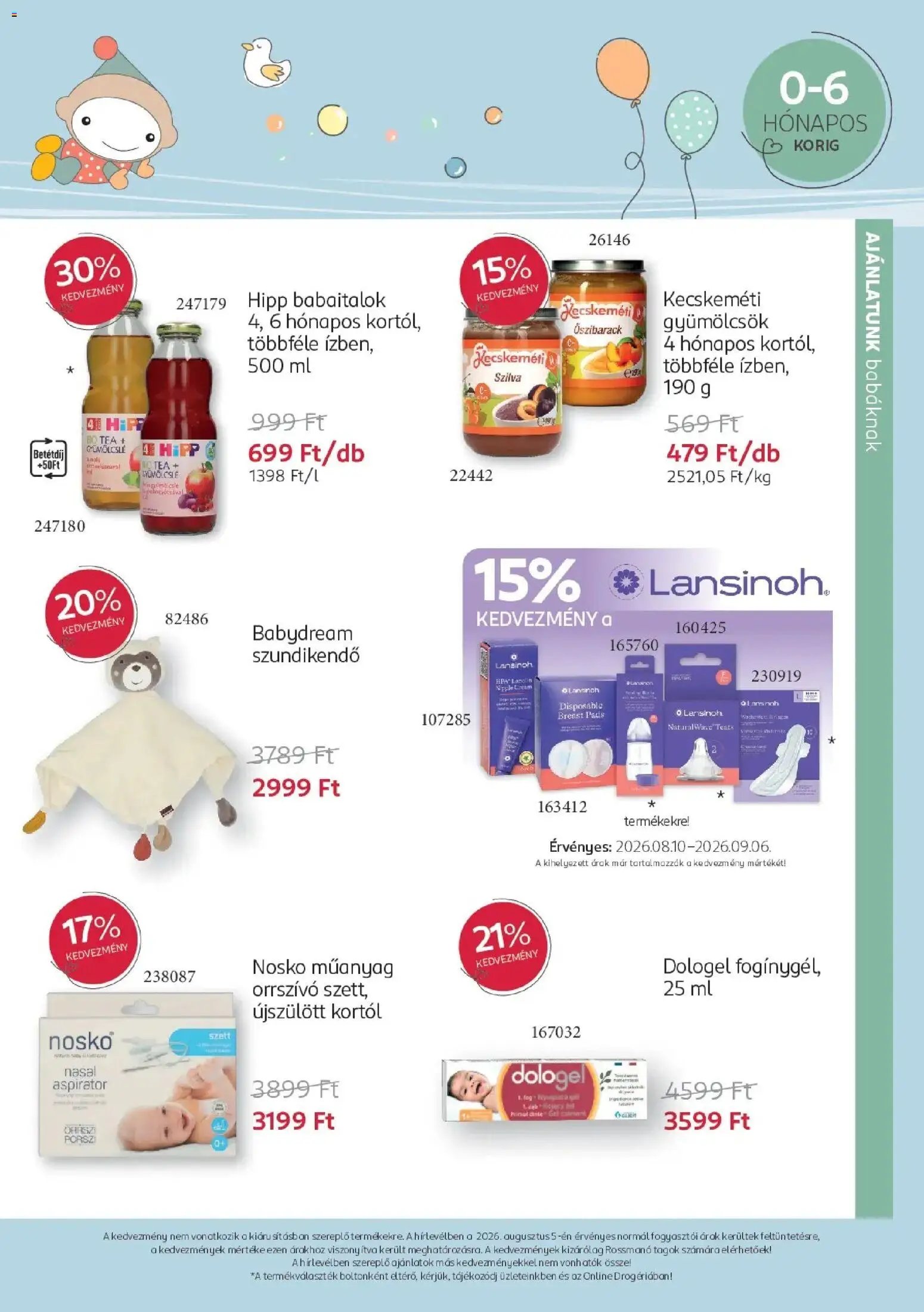 Rossmann újság 2026.08.10. Rossmann Babaprogram