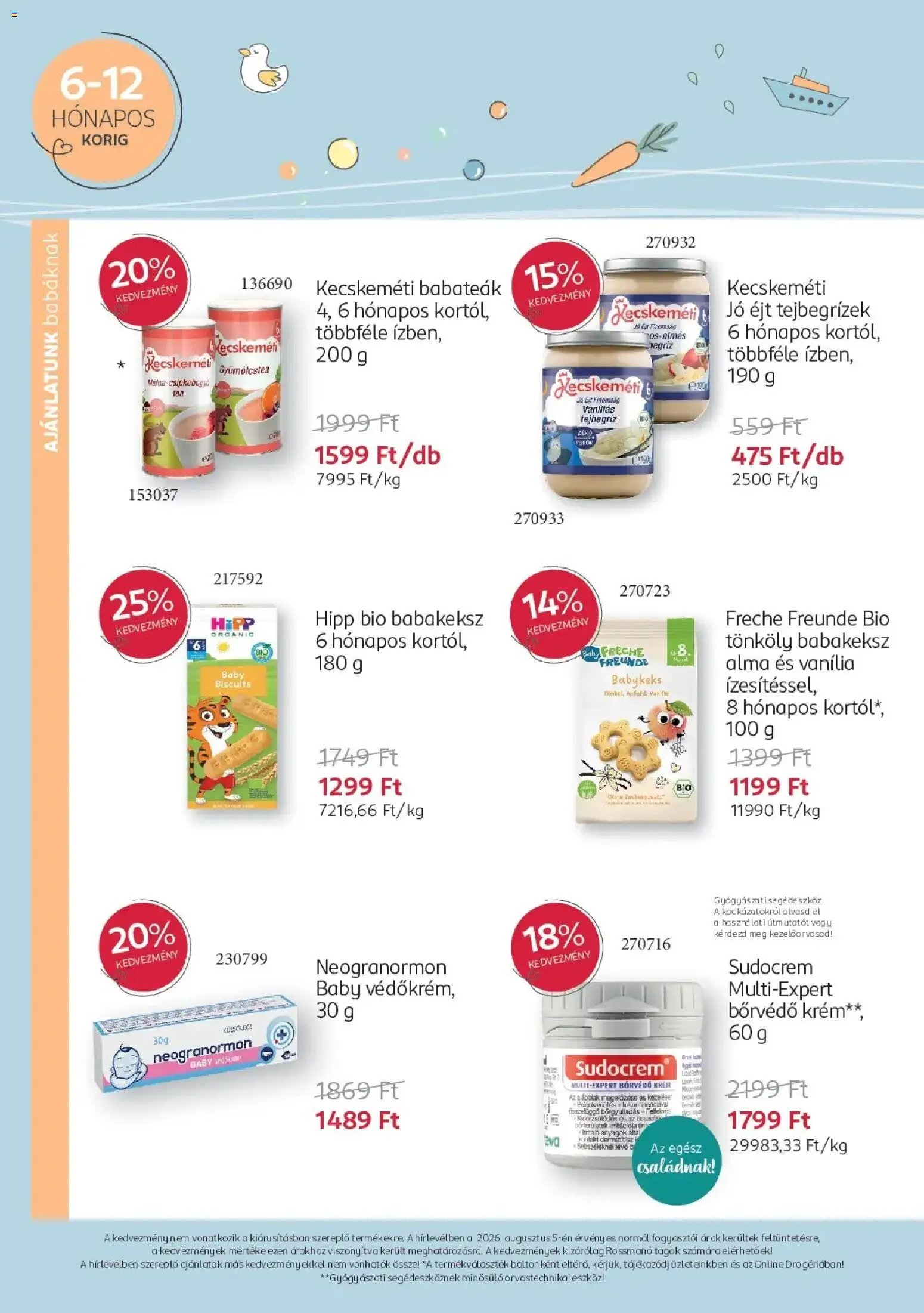 Rossmann újság 2026.08.10. Rossmann Babaprogram