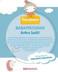Rossmann újság 2026.08.10. Rossmann Babaprogram