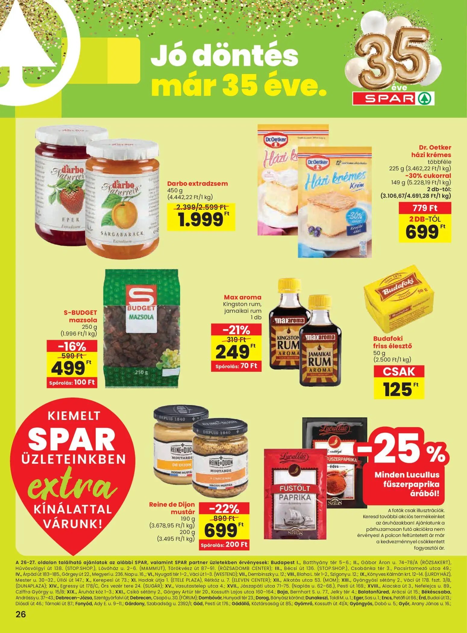 Spar újság 2026.03.26. Spar Extra ajánlat (2026-03-26)