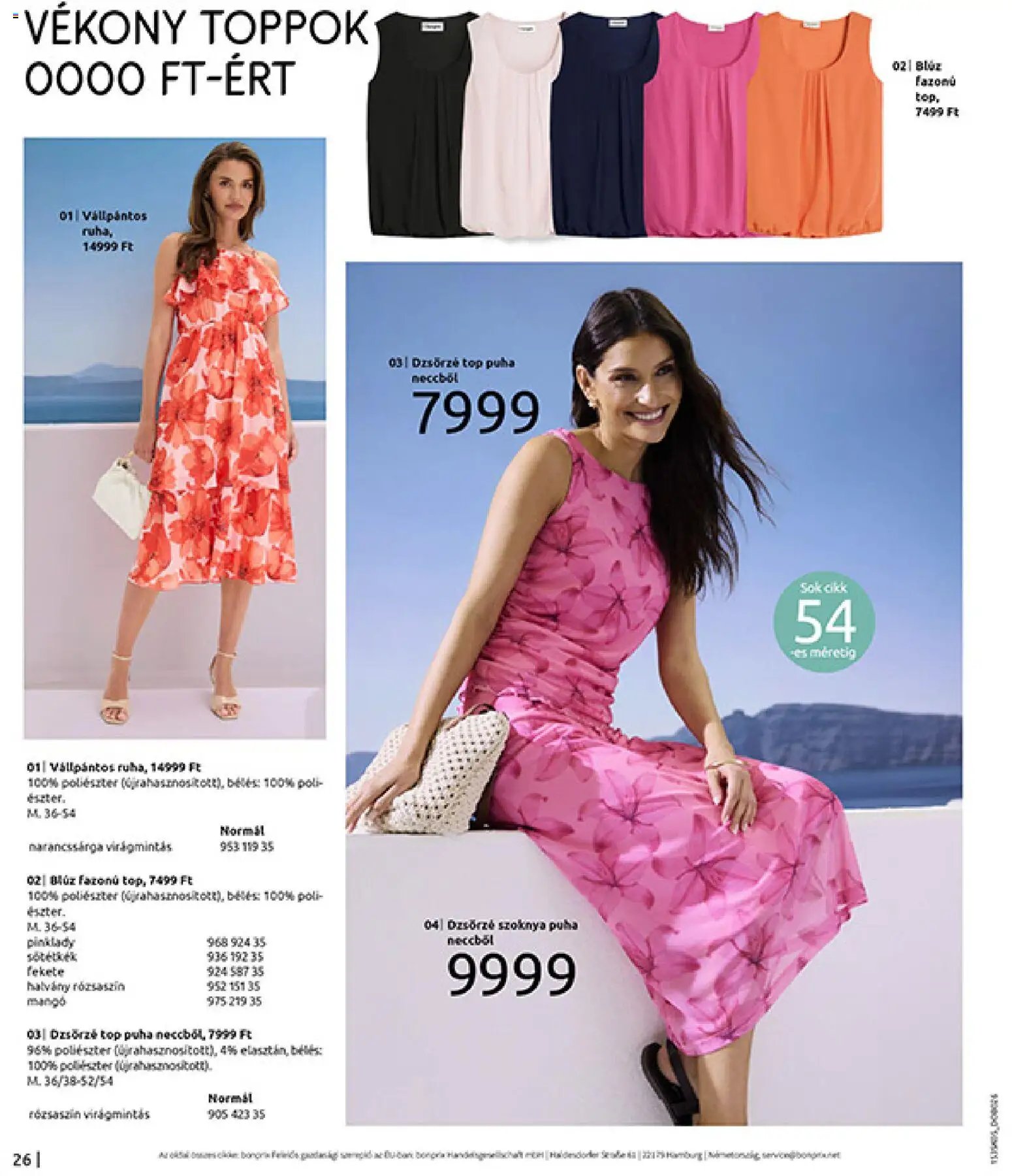 Bonprix újság 2026.05.19. Bonprix katalógus - Nincs mibe napozni? (2026-05-19 - 2026-06-15)
