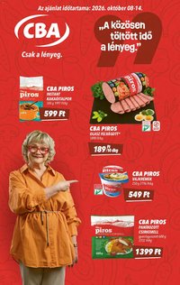 CBA újság 2026.10.08. CBA akciós újság