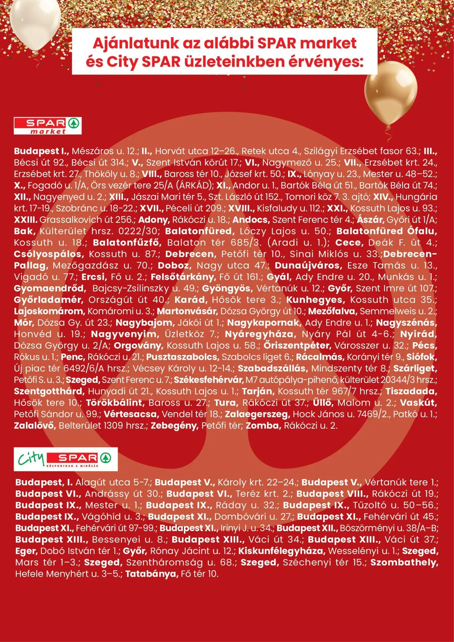 Spar City szórólap 2026.10.22. - lapozható formában szórólap ✳️