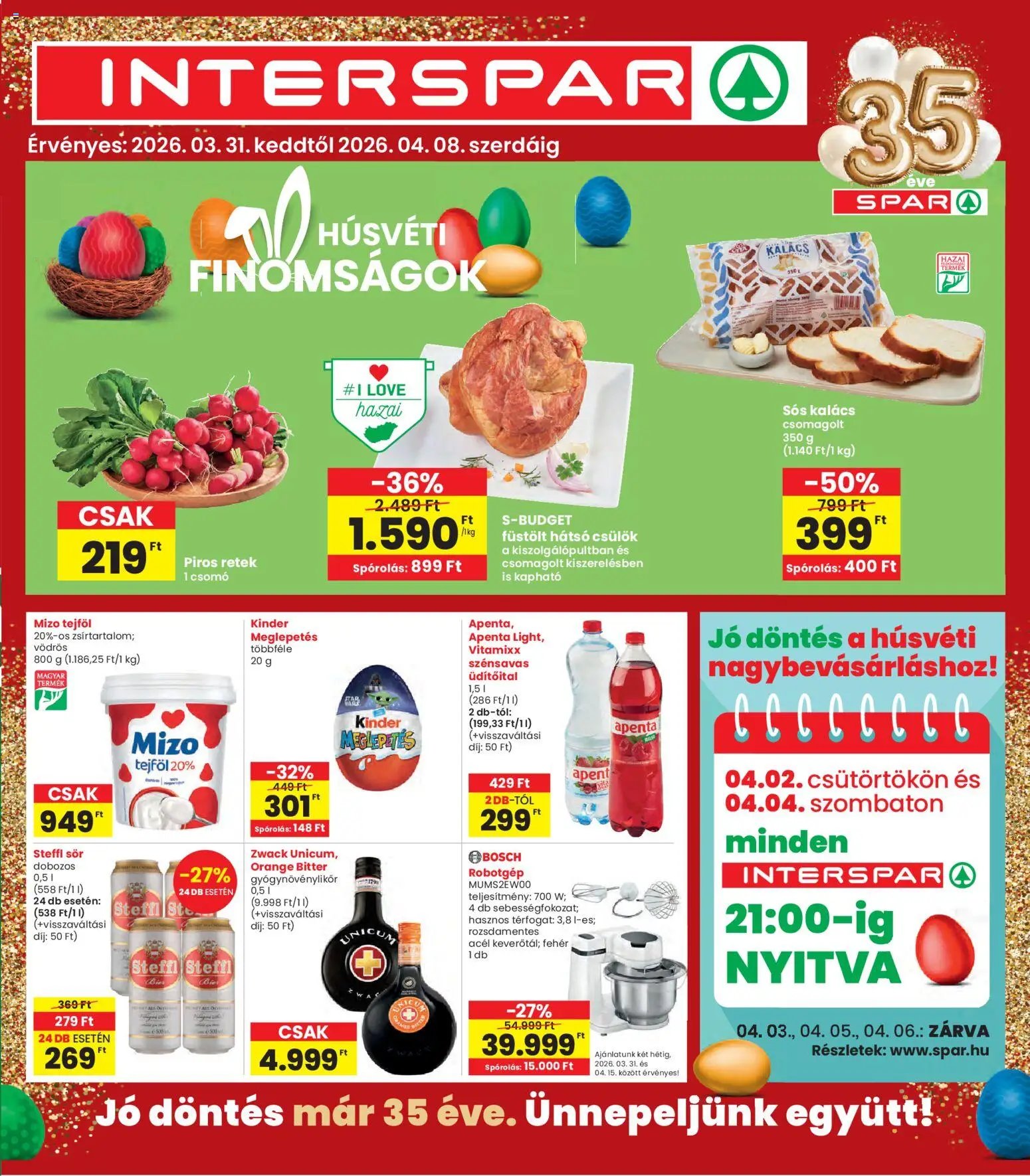 Interspar újság 2026.03.31. Interspar akciós újság (2026-03-31 - 2026-04-08)