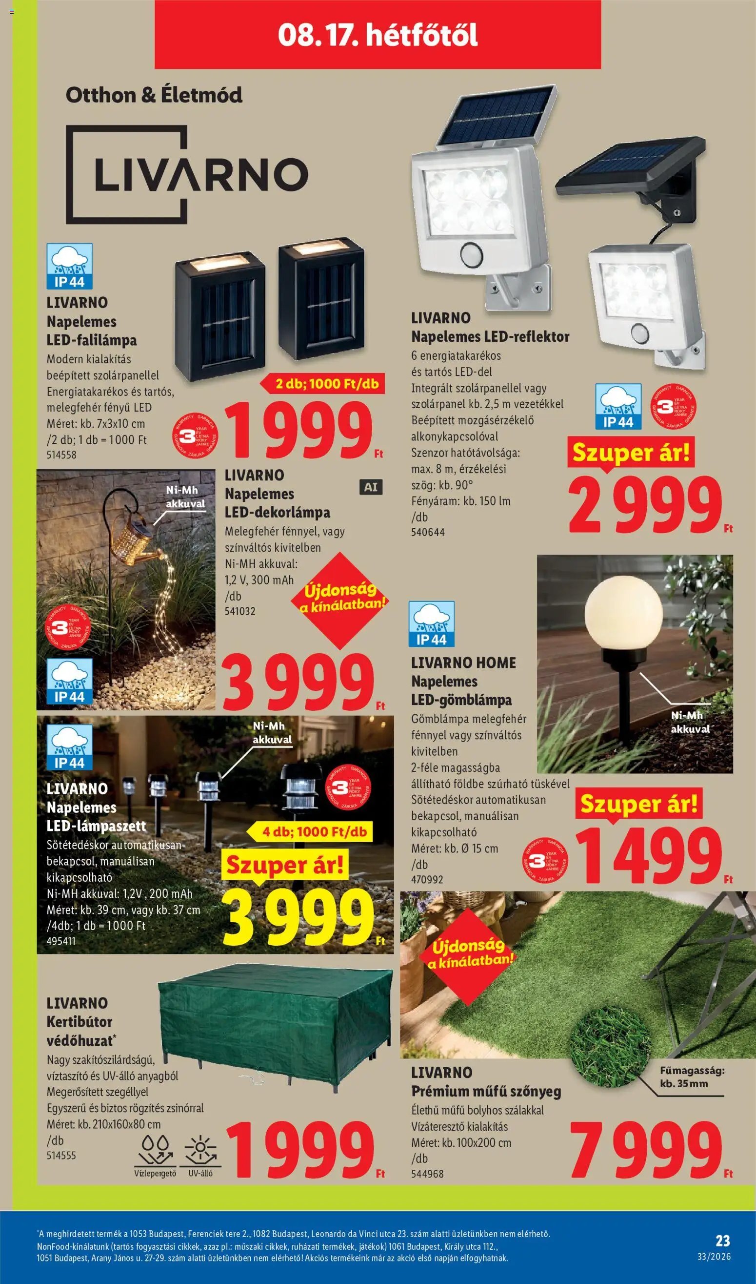 Lidl újság 2026.08.13. Lidl Nonfood kínálatunk