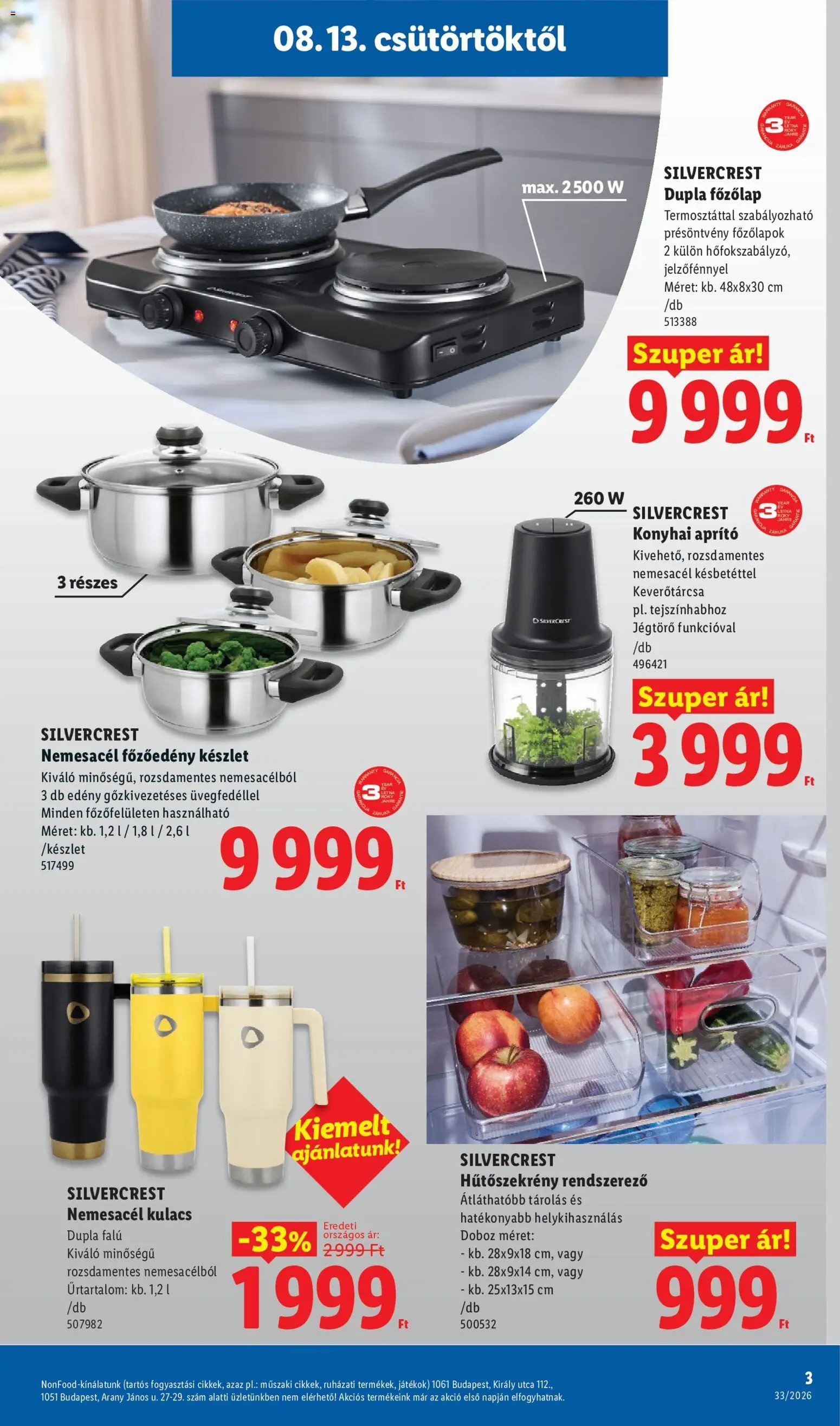 Lidl újság 2026.08.13. Lidl Nonfood kínálatunk