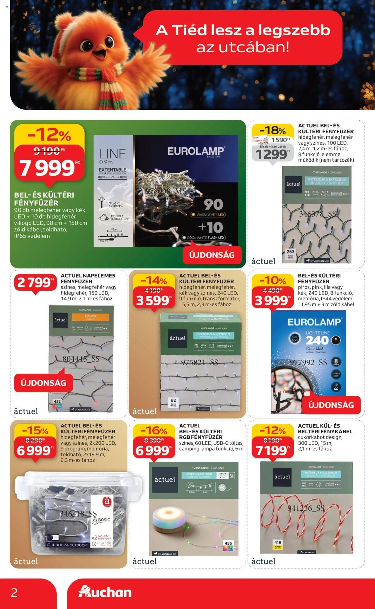 Auchan újság 2025.10.16. Hipermarket karácsonyi dekoráció ajánlataink (2025-10-16 - 2025-11-26)