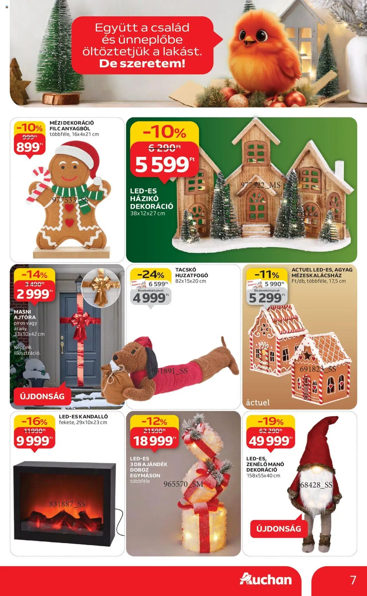 Auchan újság 2025.10.16. Hipermarket karácsonyi dekoráció ajánlataink (2025-10-16 - 2025-11-26)