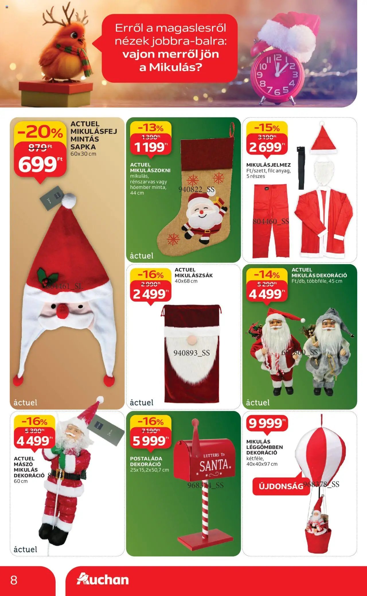 Auchan újság 2025.10.16. Hipermarket karácsonyi dekoráció ajánlataink (2025-10-16 - 2025-11-26)