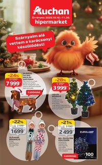 Auchan újság 2025.10.16. Hipermarket karácsonyi dekoráció ajánlataink (2025-10-16 - 2025-11-26)