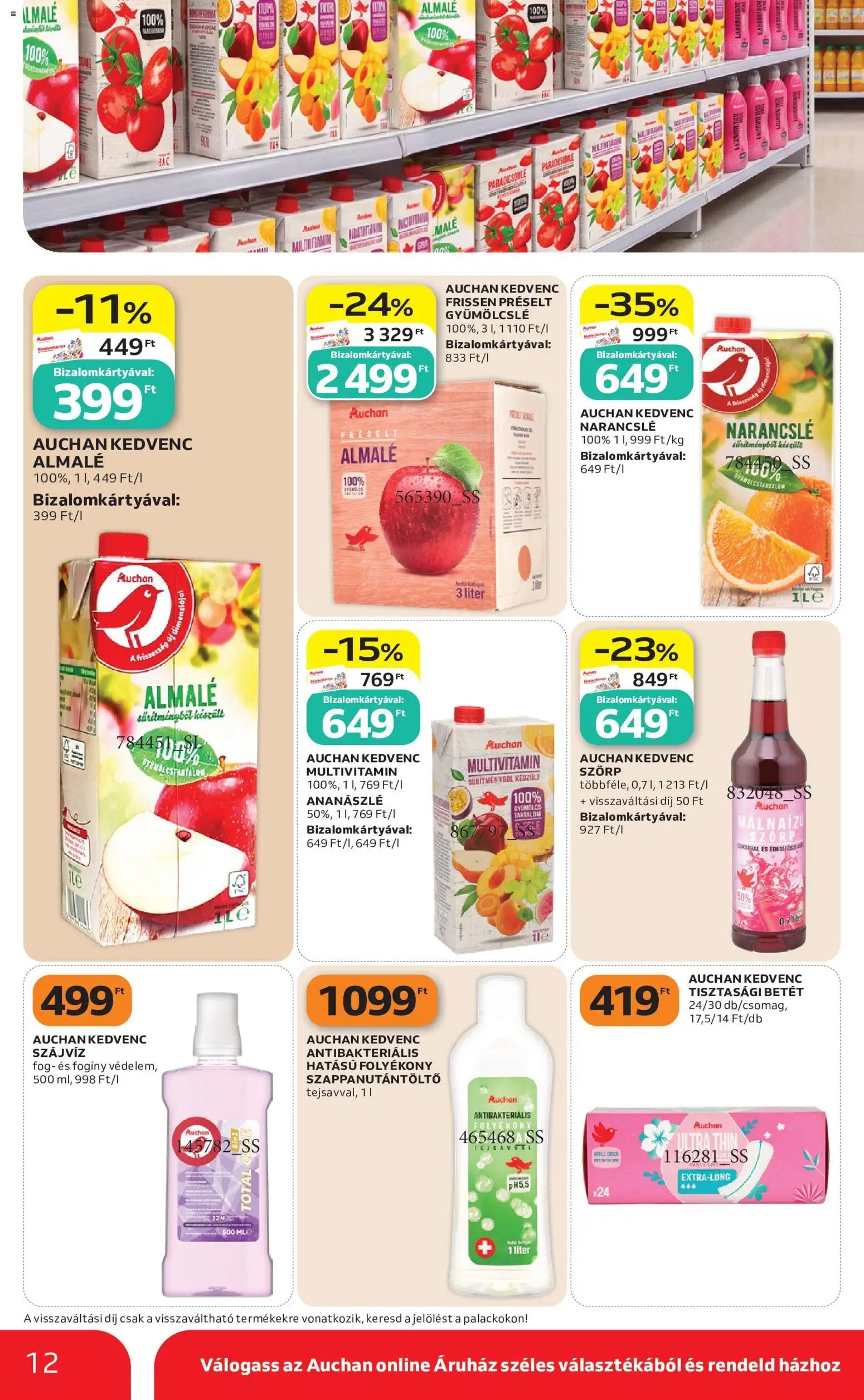 Auchan Szupermarket akciós újság 2026.10.15. - lapozható formában szórólap ✳️