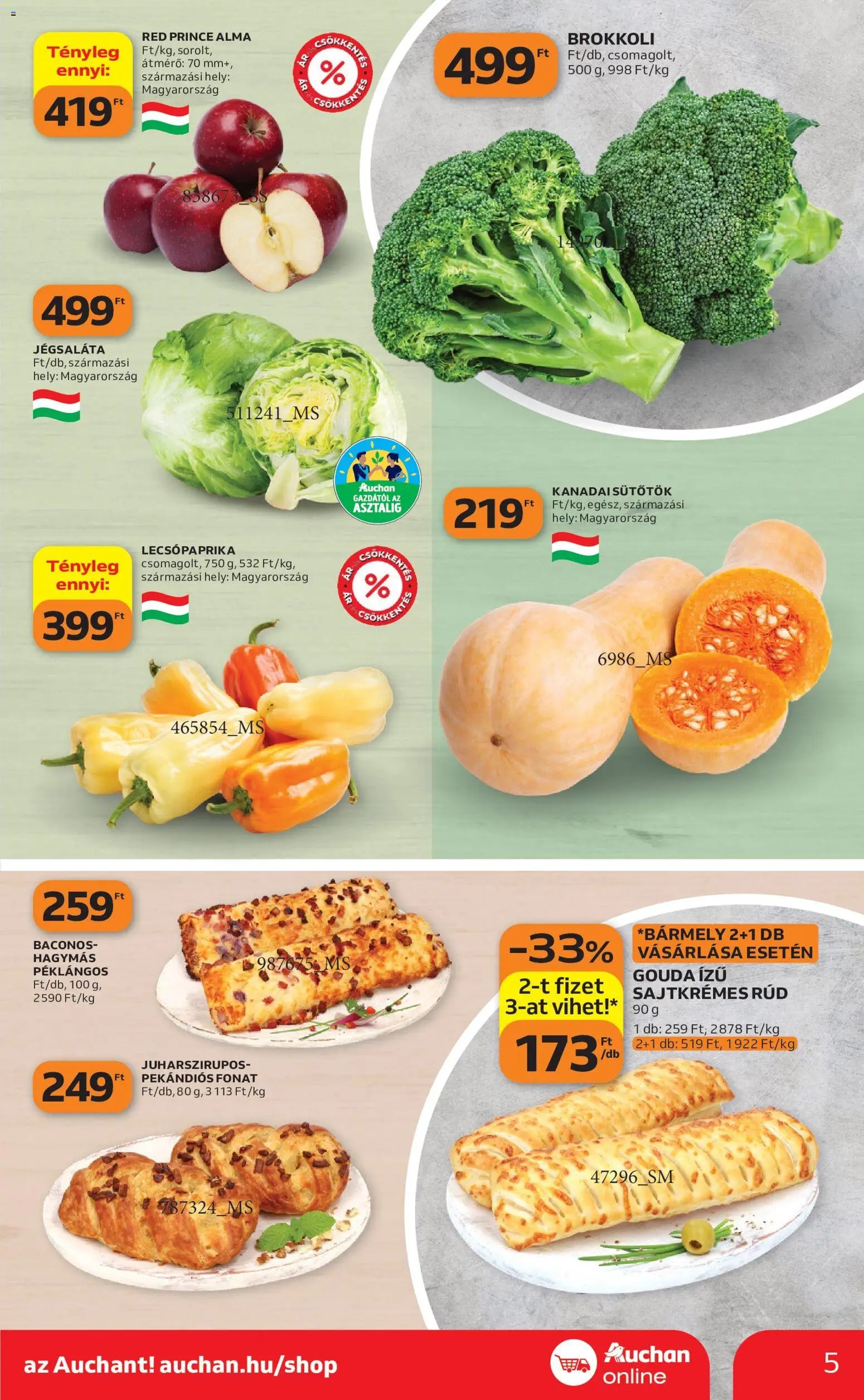 Auchan Szupermarket akciós újság 2026.10.15. - lapozható formában szórólap ✳️