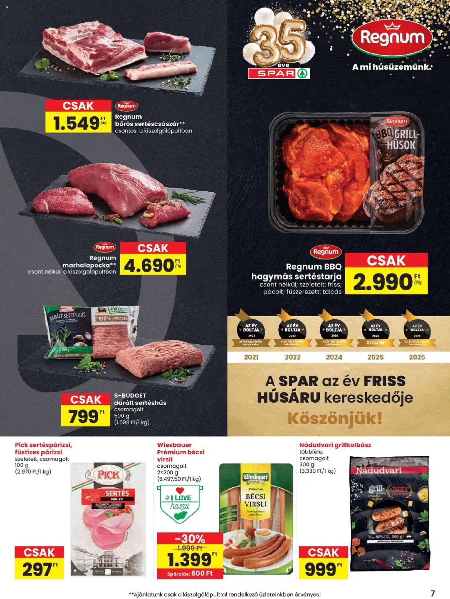Spar újság 2026.07.16. Spar akciós újság