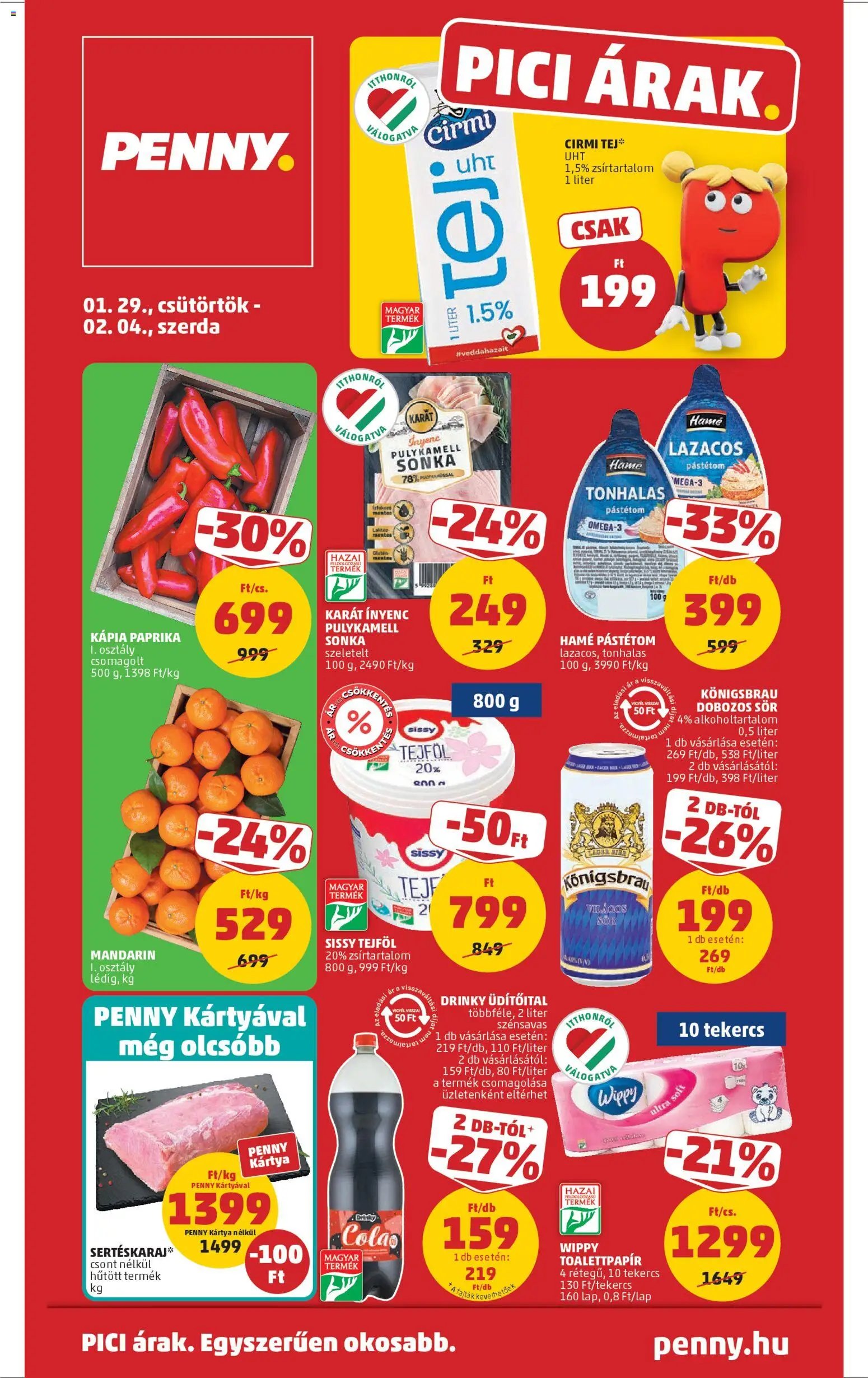 PENNY újság 2026.01.29. Akciós újság PENNY (2026-01-29 - 2026-02-04)