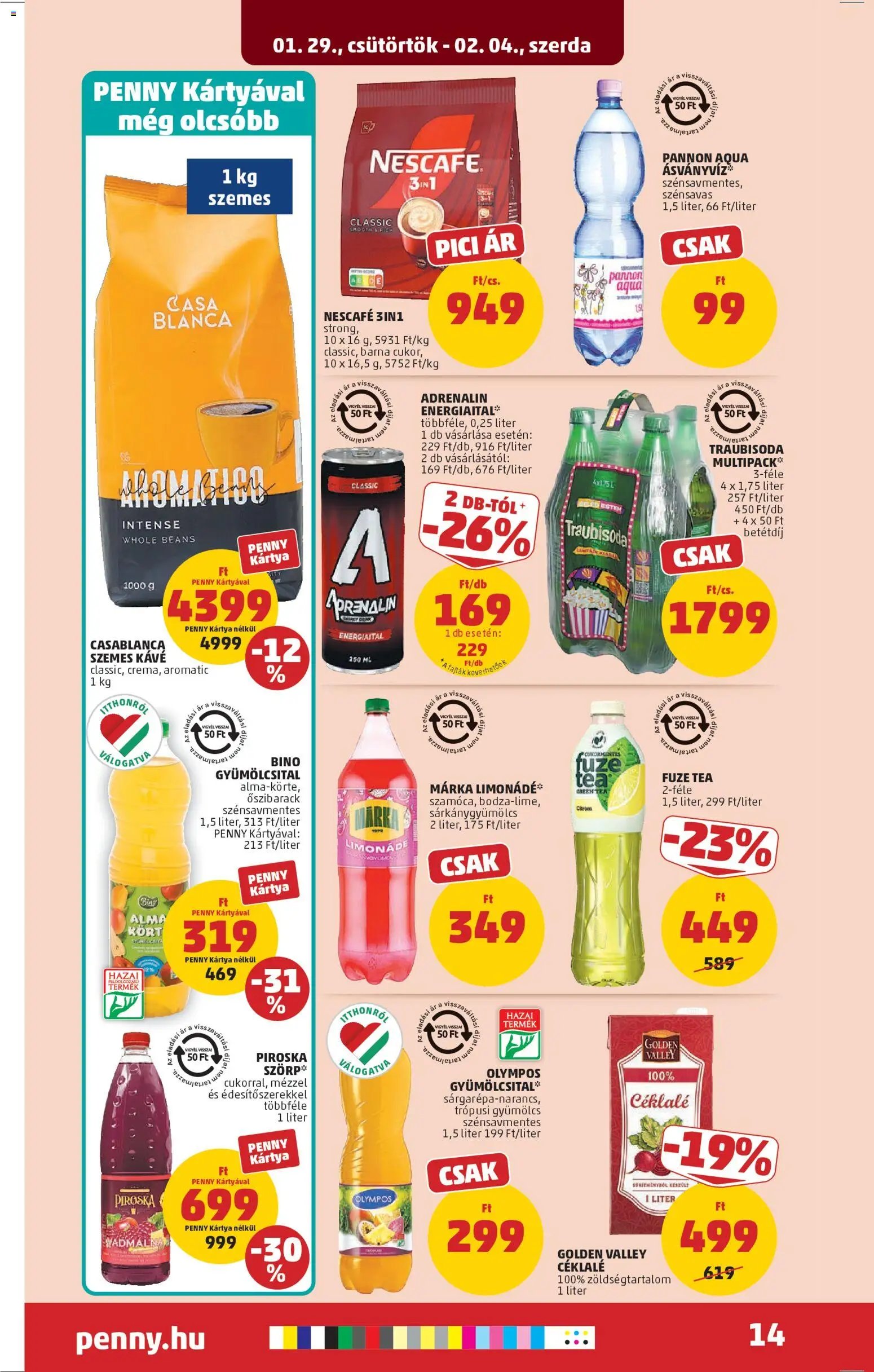 PENNY újság 2026.01.29. Akciós újság PENNY (2026-01-29 - 2026-02-04)