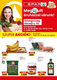 Spar újság 2026.03.12. Spar Zalaegerszeg üzlet megújulás (2026-03-12 - 2026-03-18)