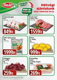 Reál újság 2026.03.19. Reál Bevásárló hétvége - Kelet Magyarország (2026-03-19 - 2026-03-22)