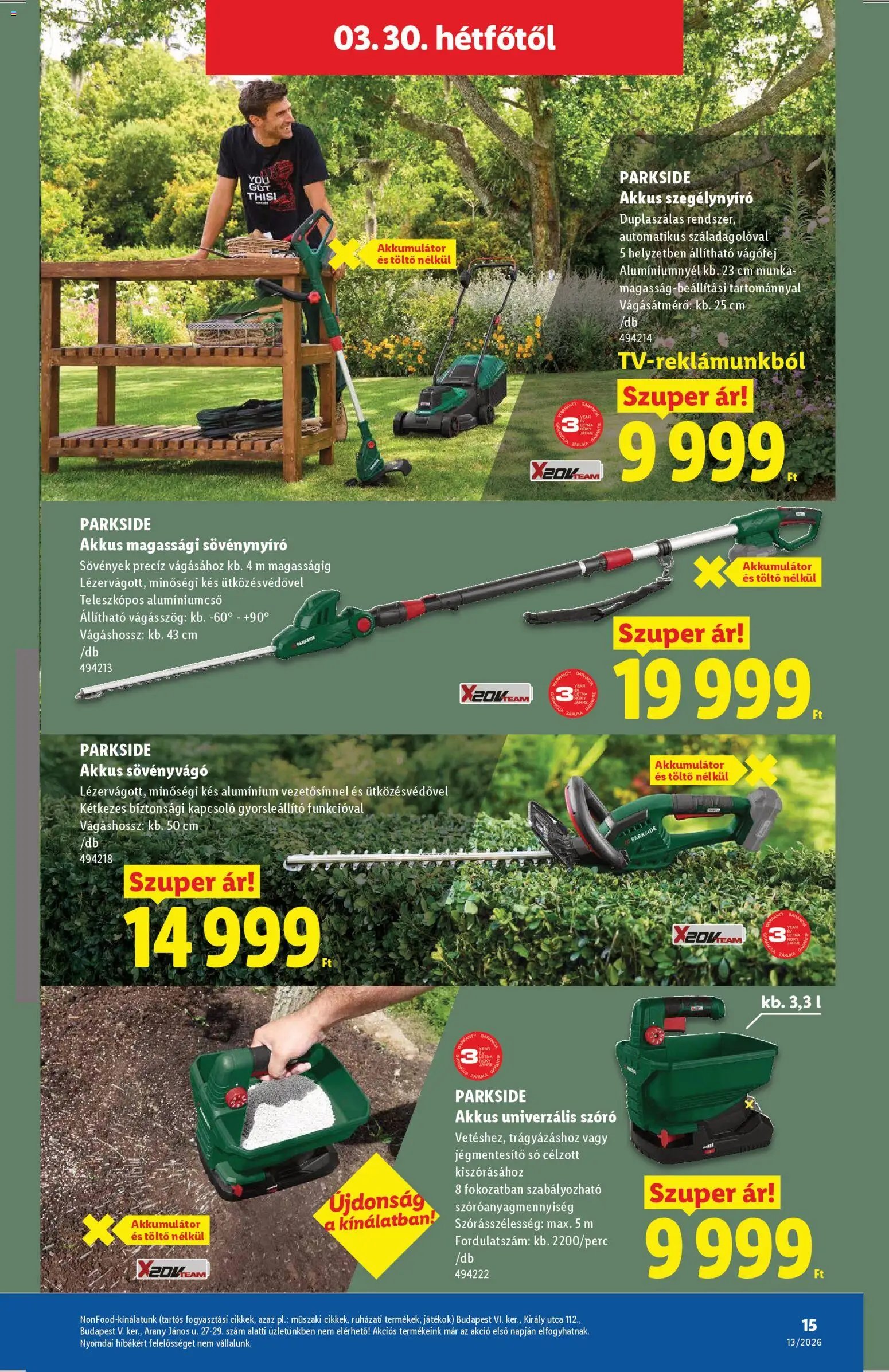 Lidl újság 2026.03.26. Lidl Nonfood kínálatunk (2026-03-26 - 2026-03-31)