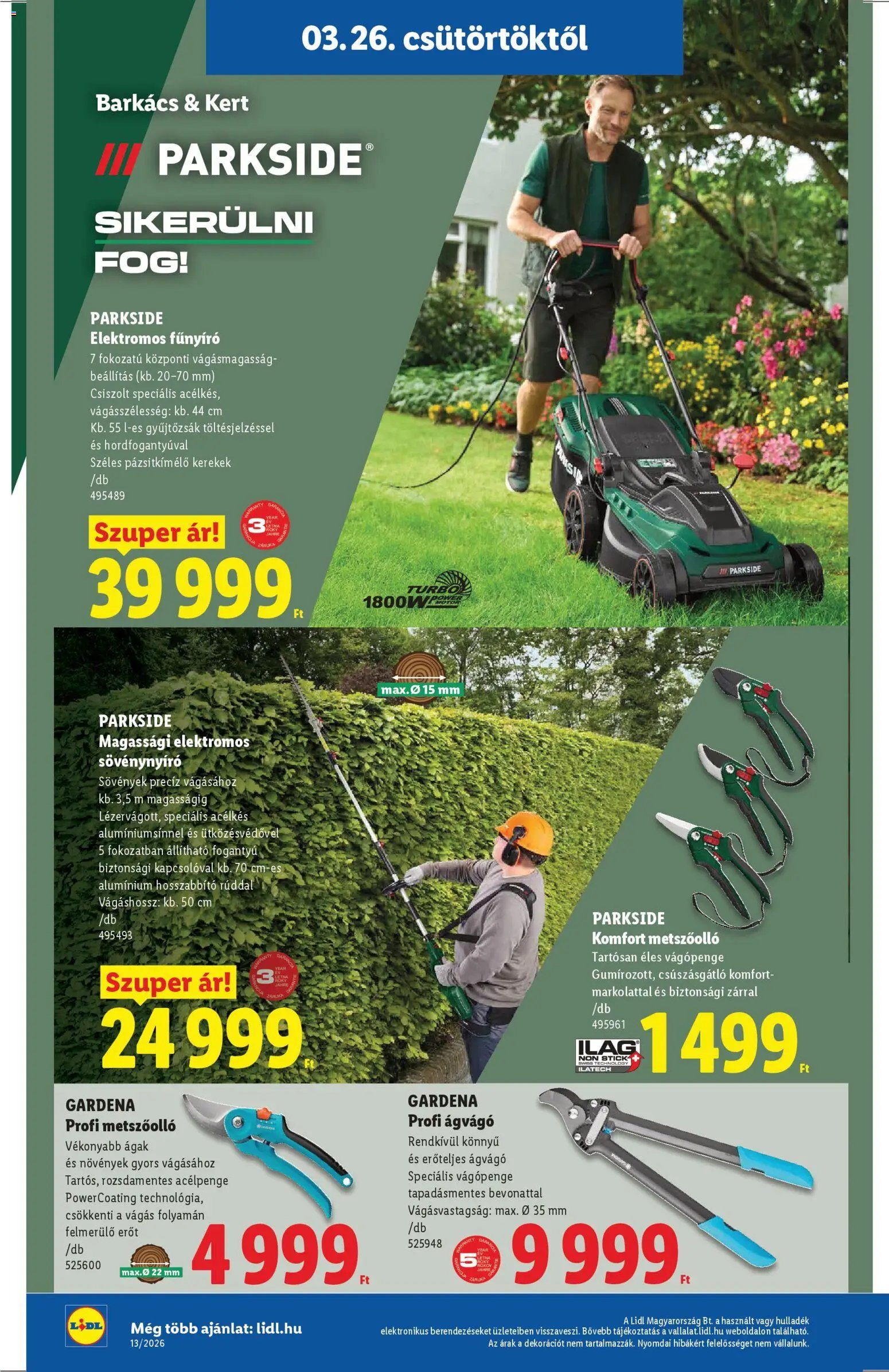 Lidl újság 2026.03.26. Lidl Nonfood kínálatunk (2026-03-26 - 2026-03-31)